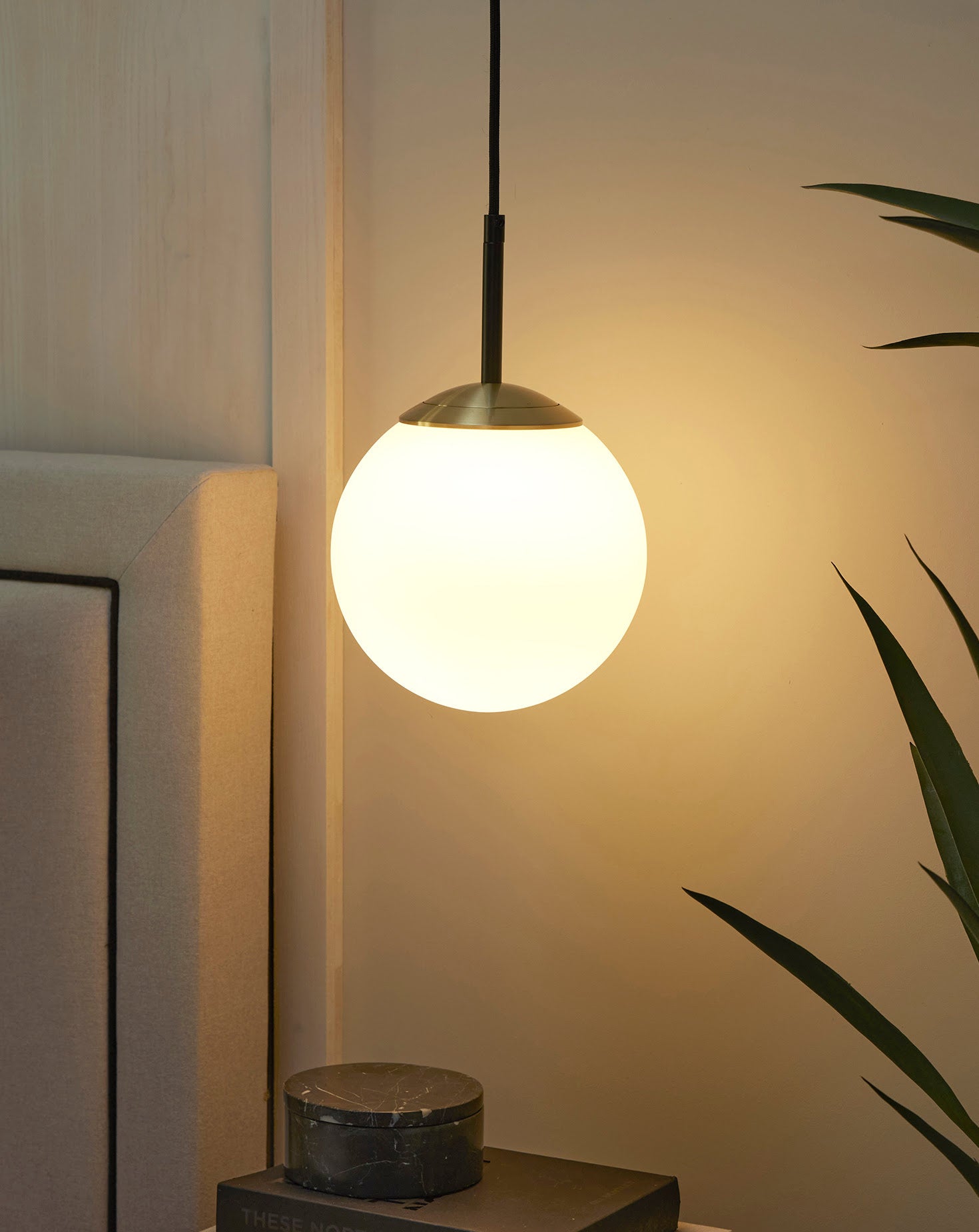 IO Single Brass Pendant Large