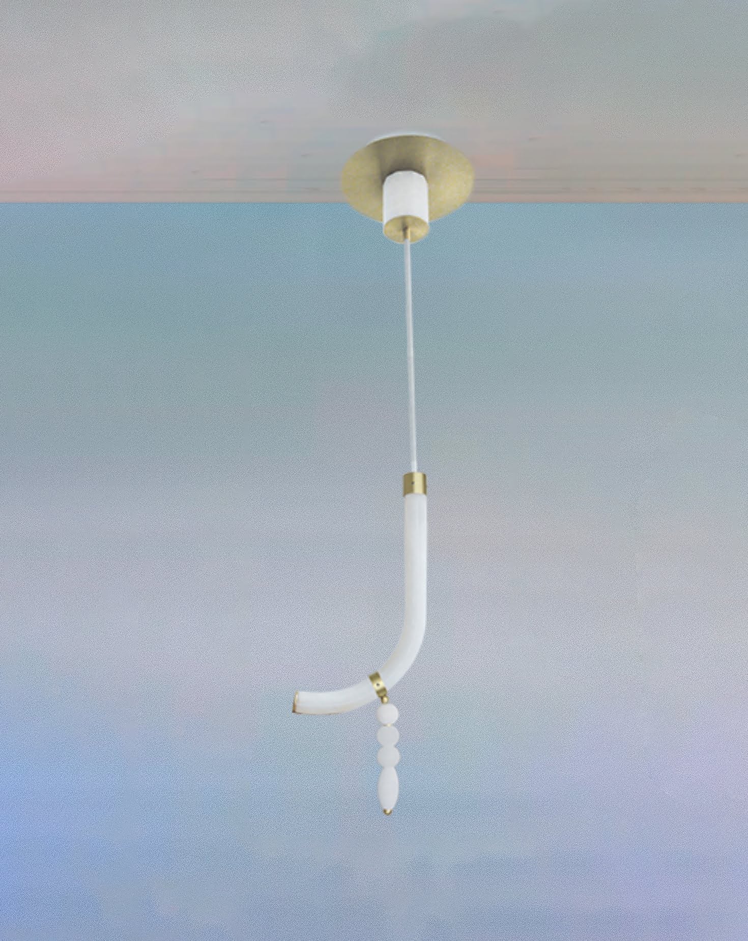 Canne Satin Brass Pendant