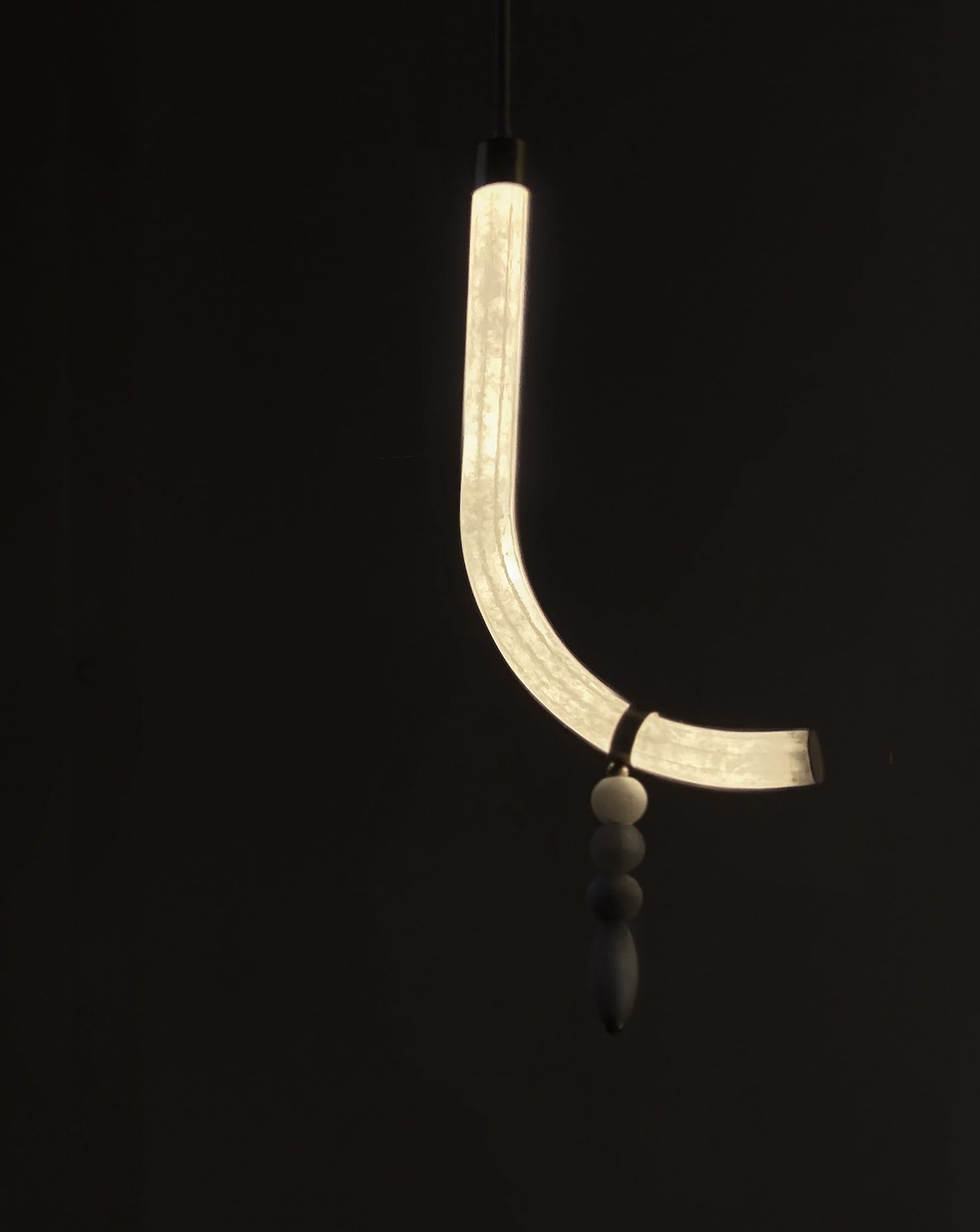 Canne Satin Brass Pendant