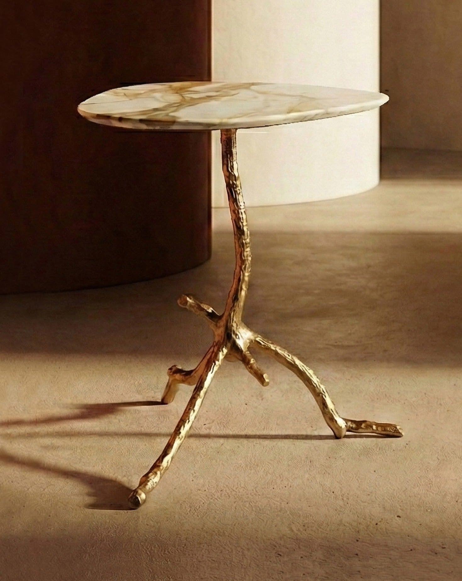 Ramum Calacatta Marble Side Table