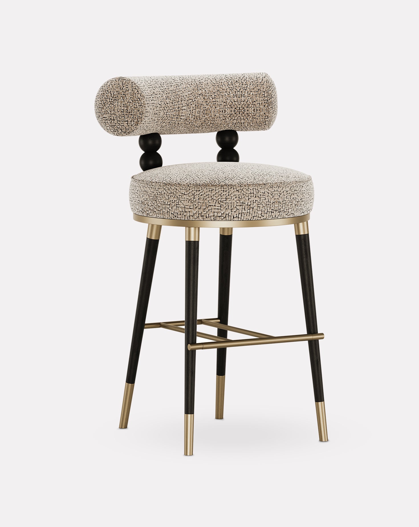 Aretha Ashwood and Brass Bar Stool