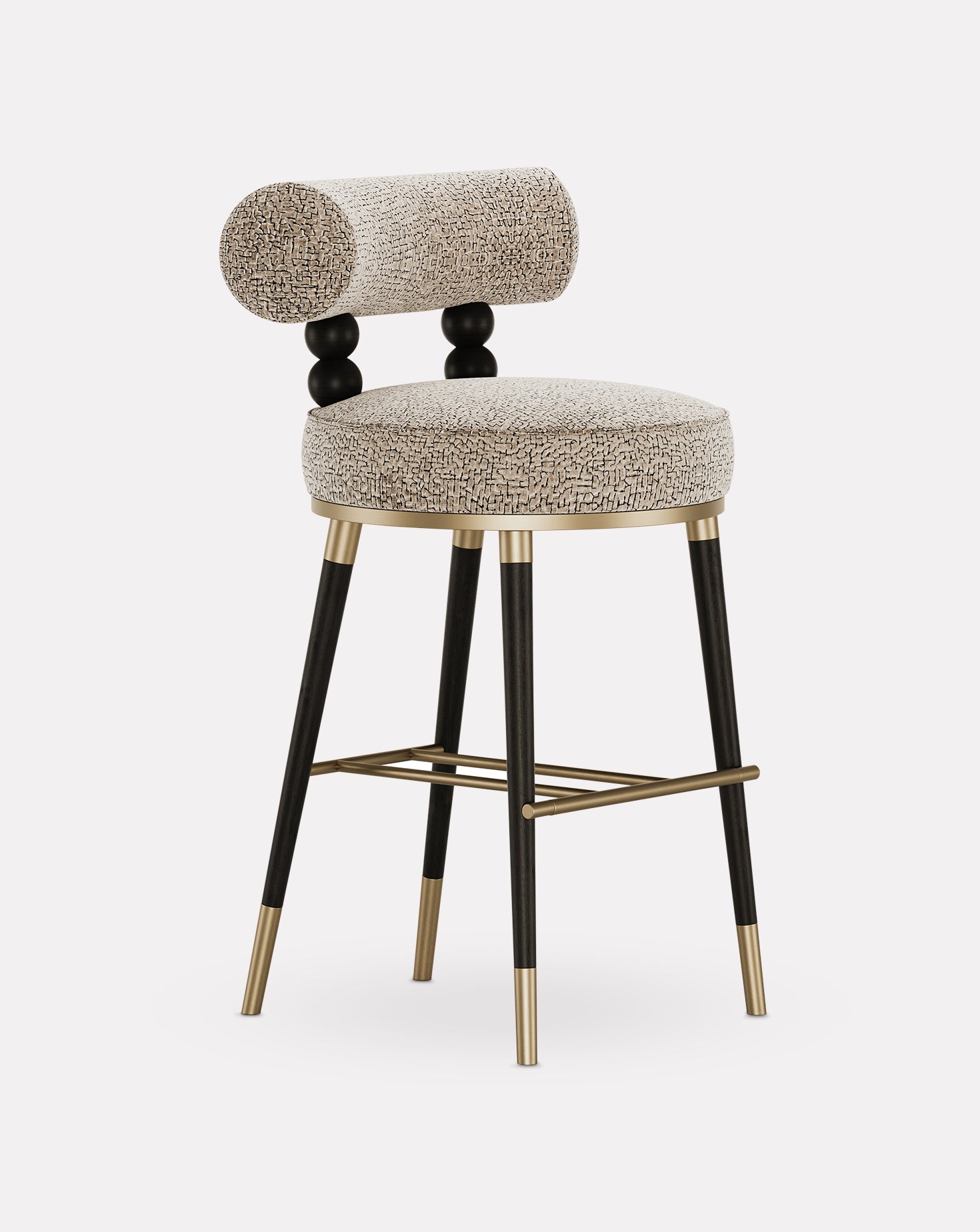 Aretha Ashwood and Brass Bar Stool