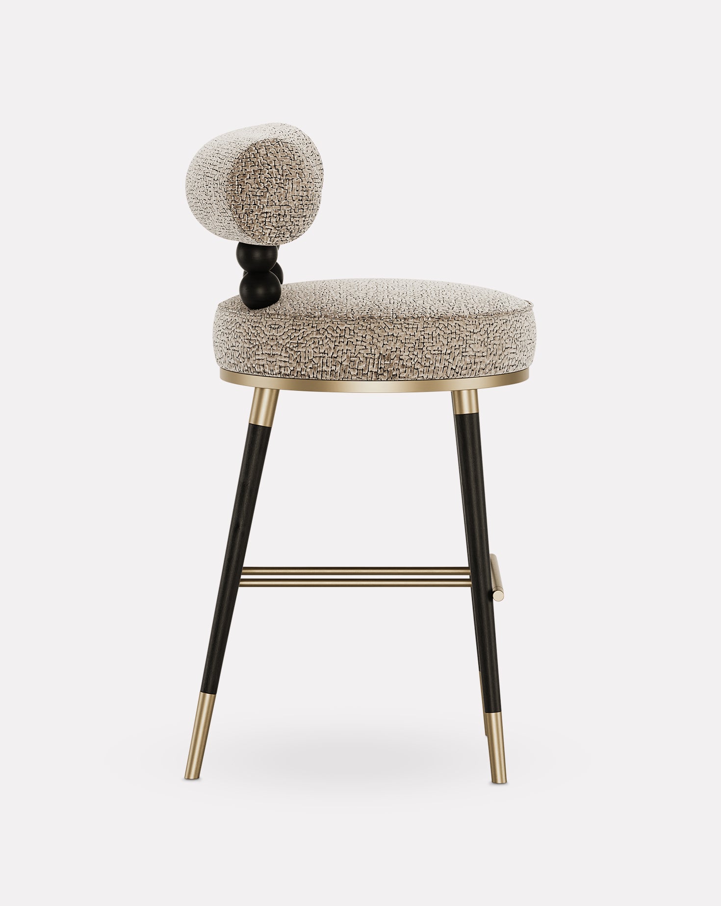 Aretha Ashwood and Brass Bar Stool