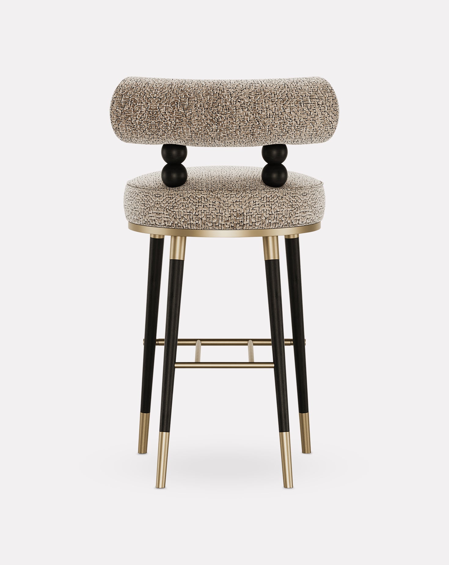 Aretha Ashwood and Brass Bar Stool