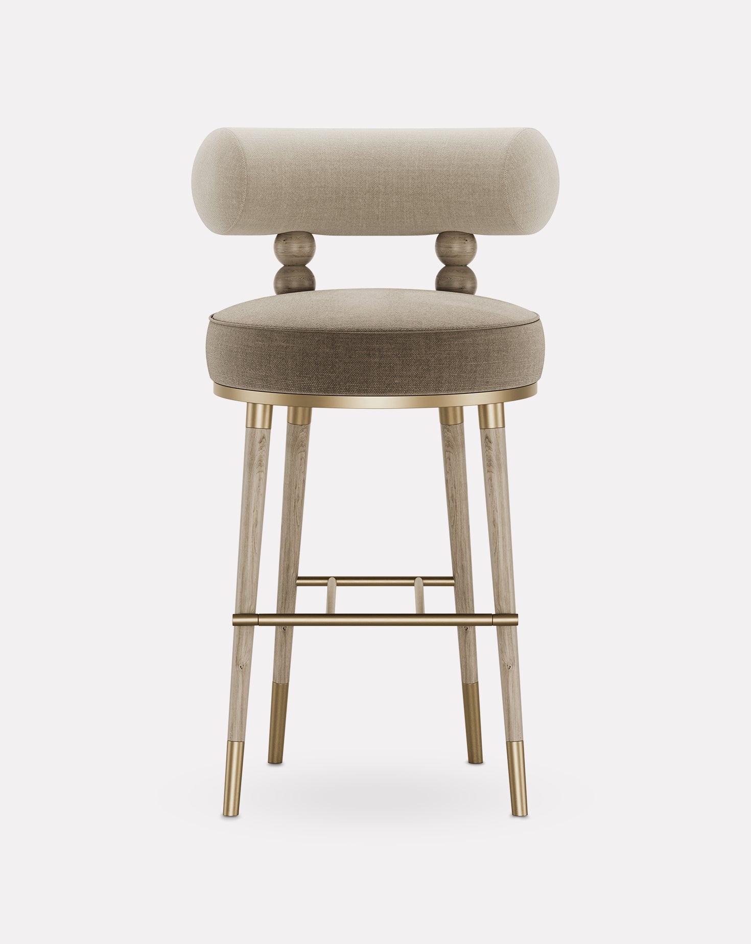 Aretha Ashwood and Brass Bar Stool