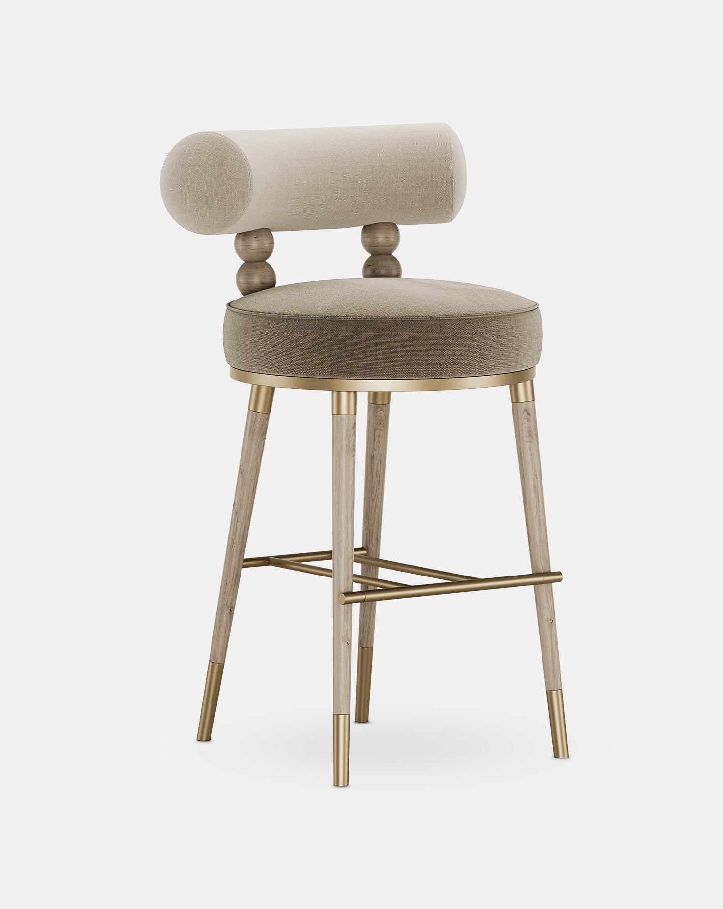 Aretha Ashwood and Brass Bar Stool