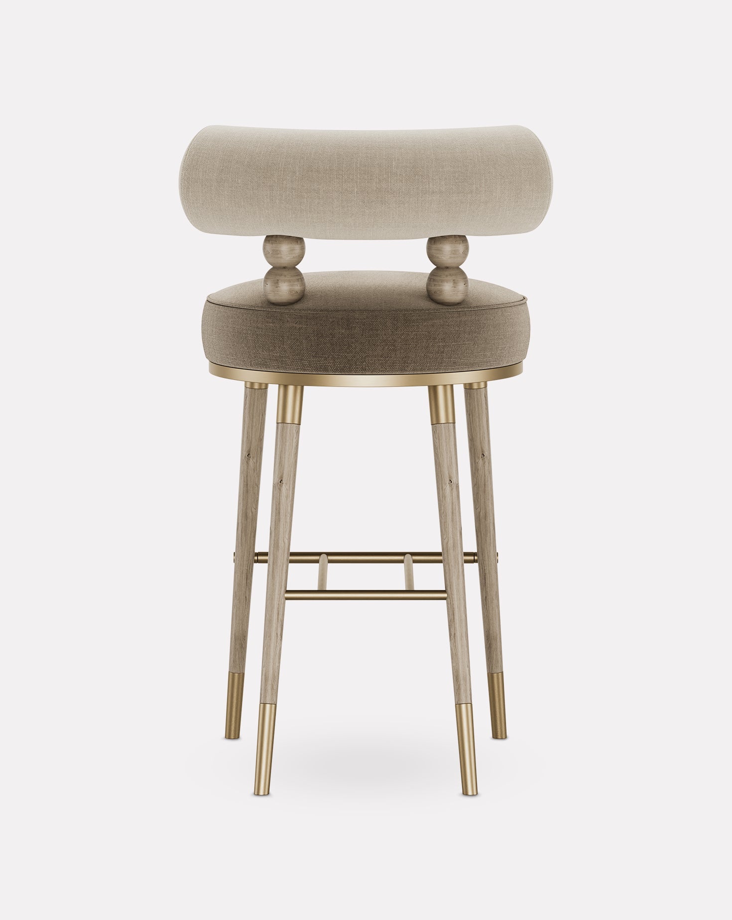 Aretha Ashwood and Brass Bar Stool