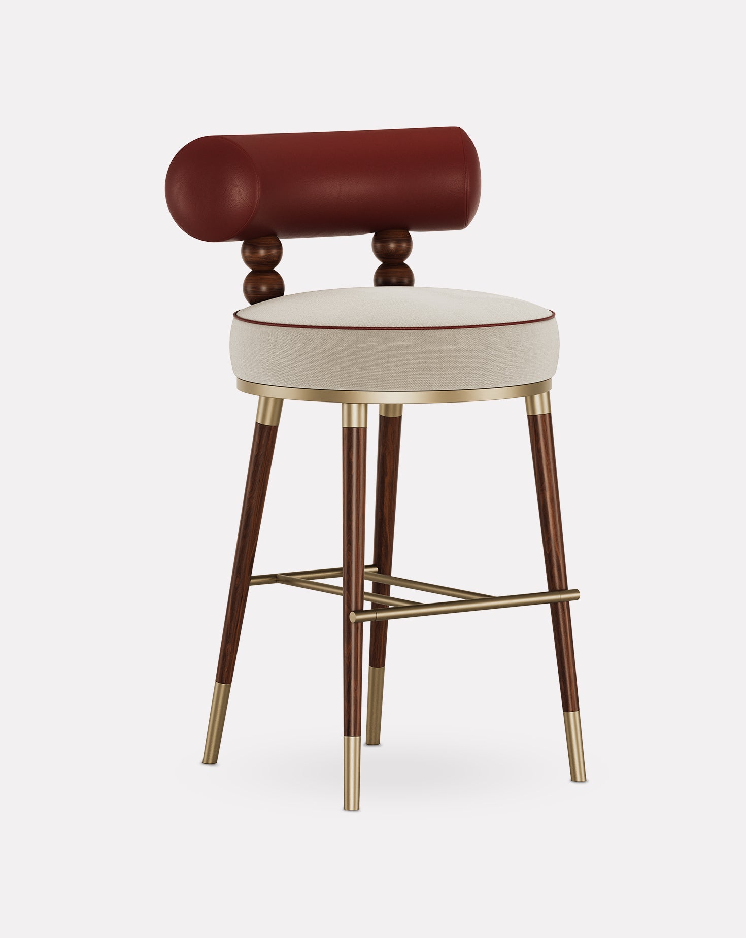 Aretha Ashwood and Brass Bar Stool