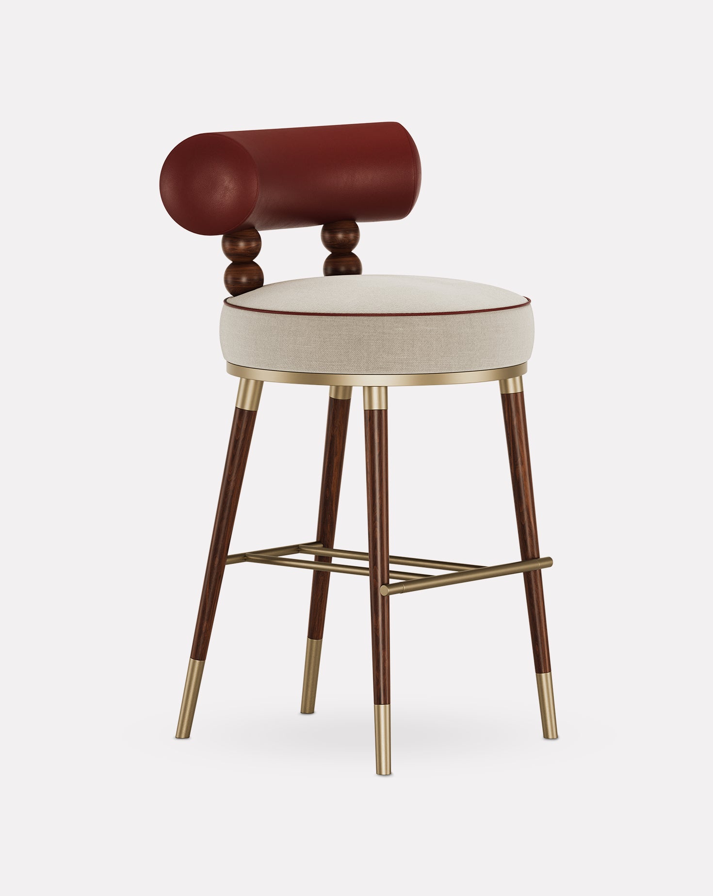 Aretha Ashwood and Brass Bar Stool
