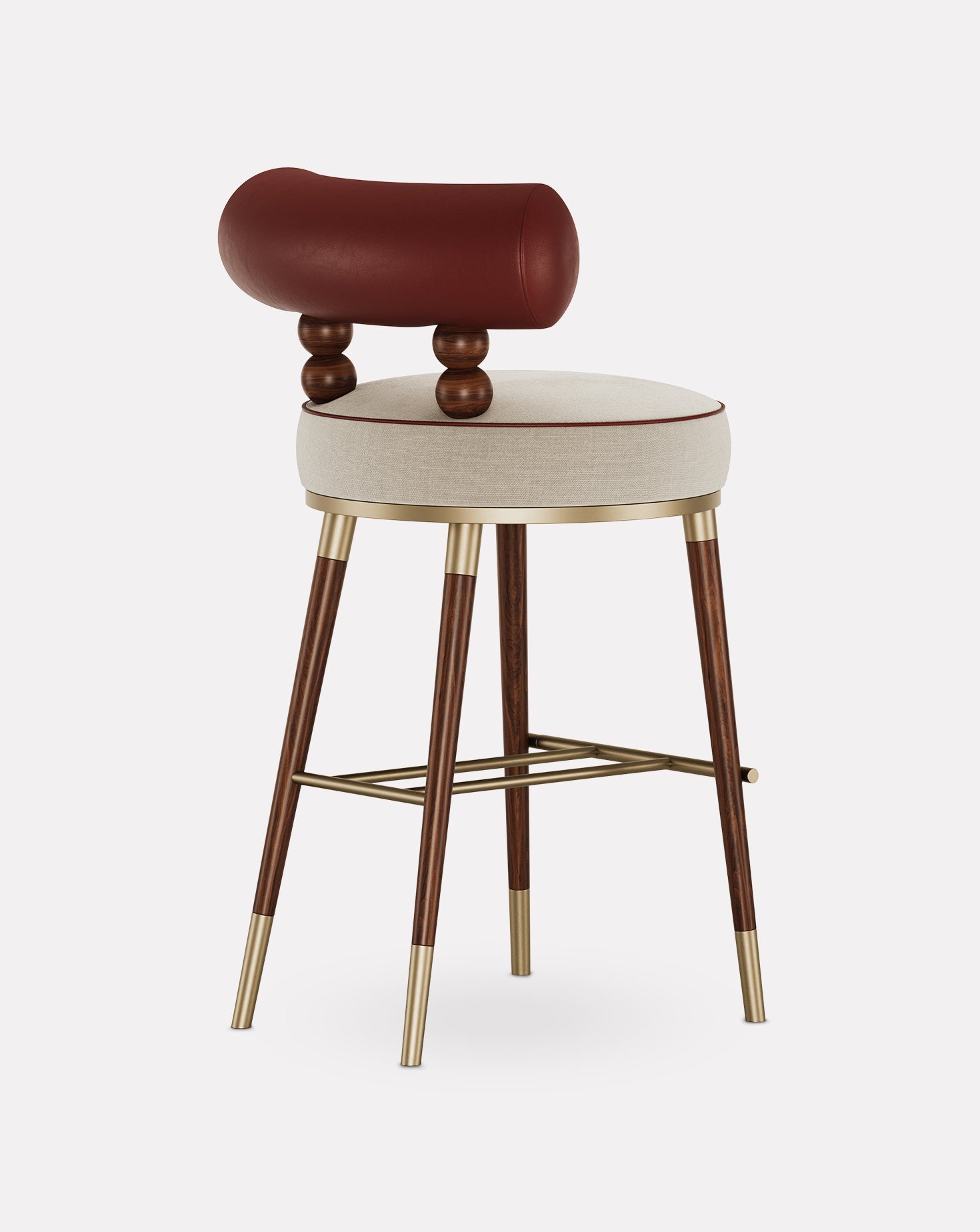 Aretha Ashwood and Brass Bar Stool