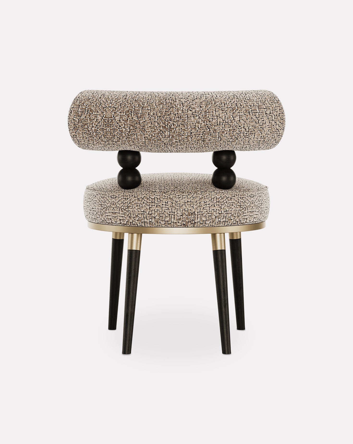 Aretha Brushed Brass Chair