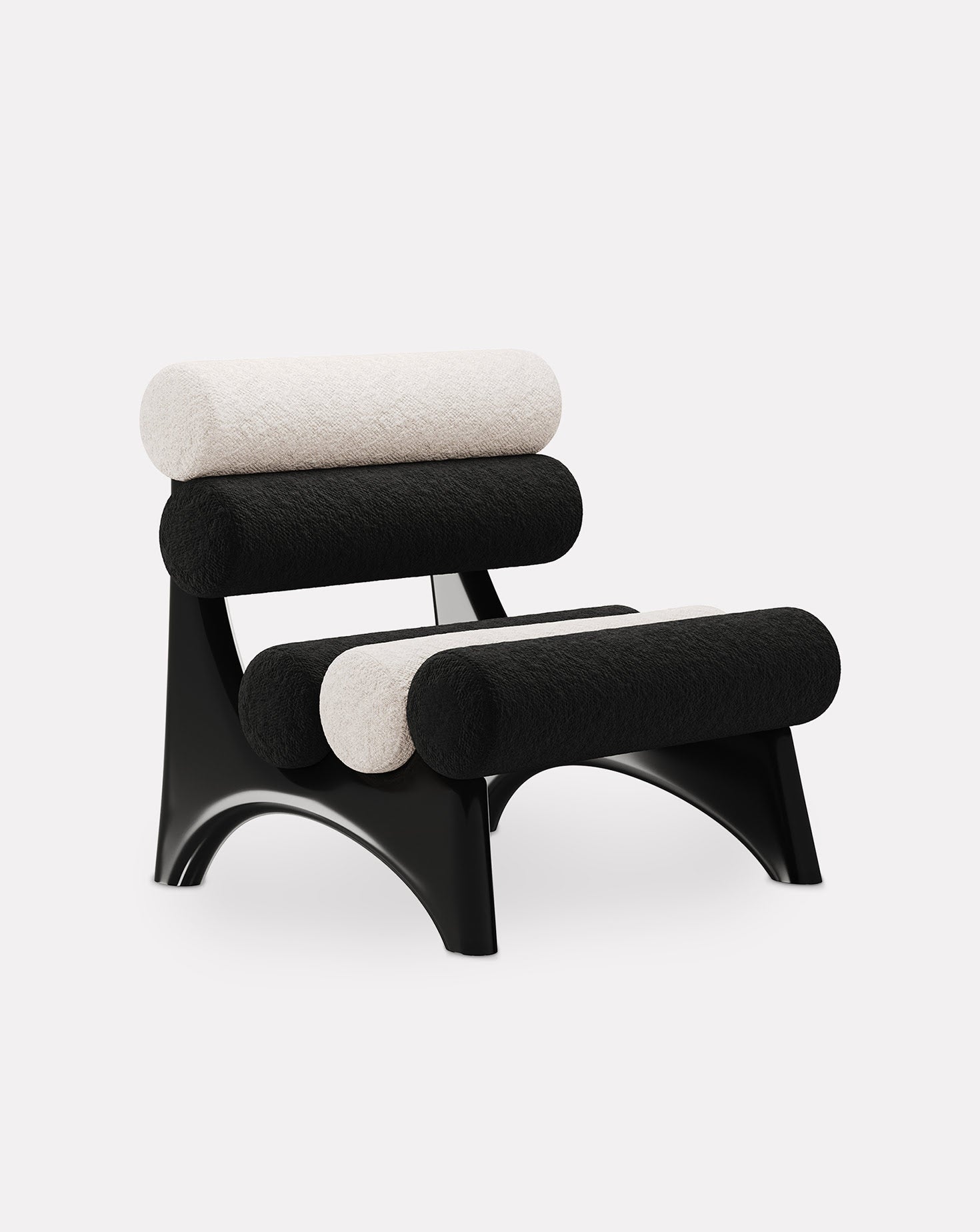 Kintai Wood and Brass Armchair