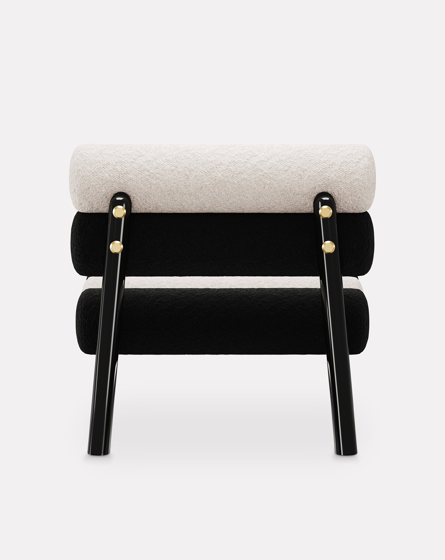 Kintai Wood and Brass Armchair