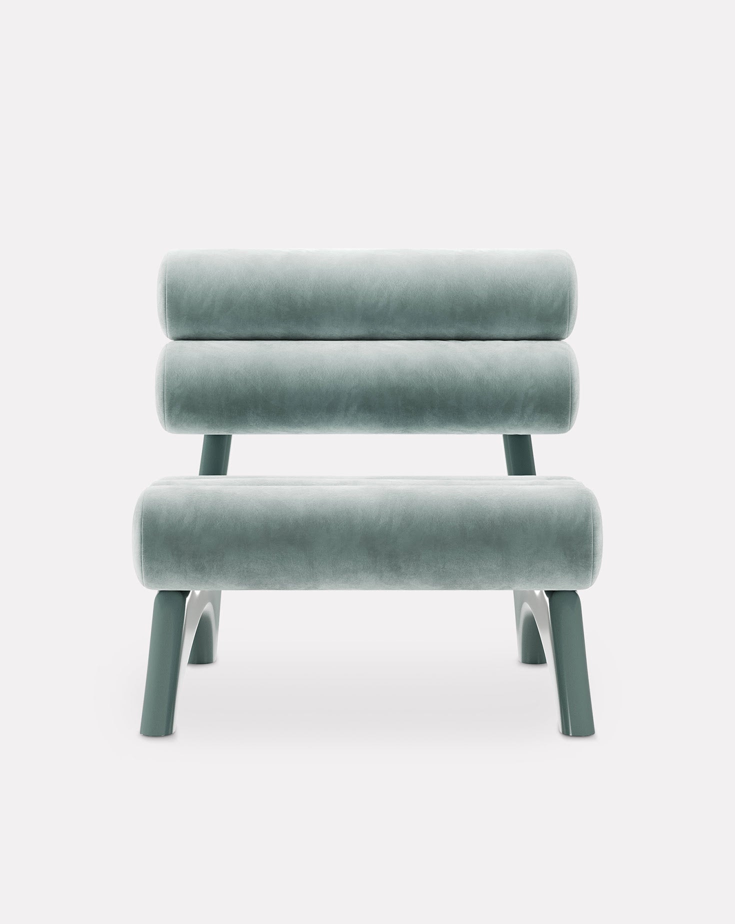 Kintai Wood and Brass Armchair