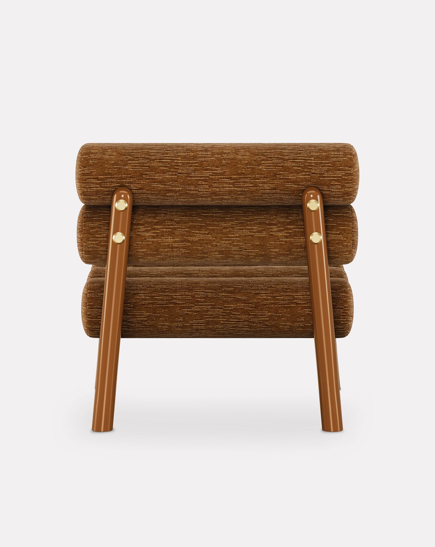 Kintai Wood and Brass Armchair