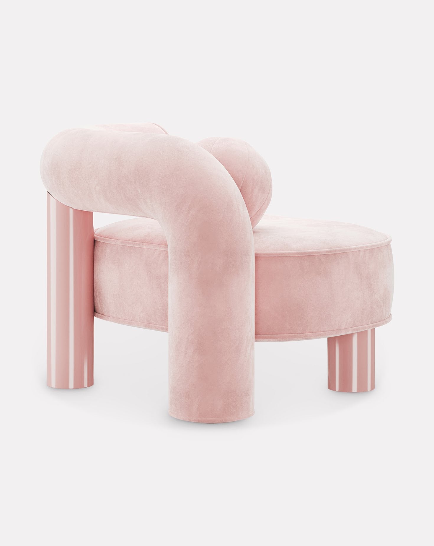 Soleil Marble and Wood Armchair