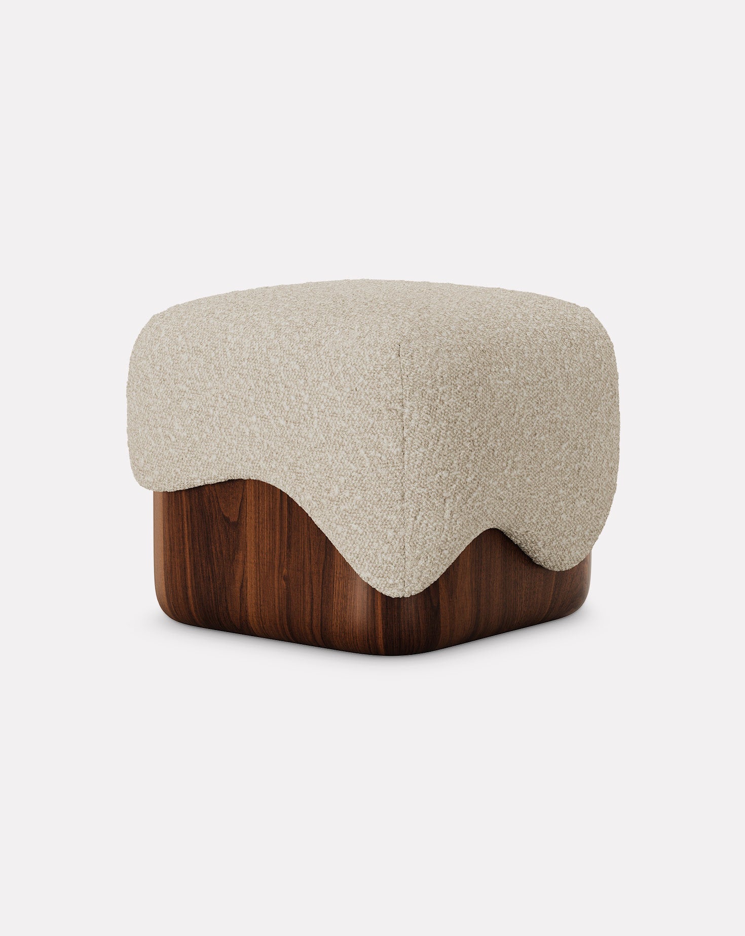 Caramelo Walnut Wood Stool