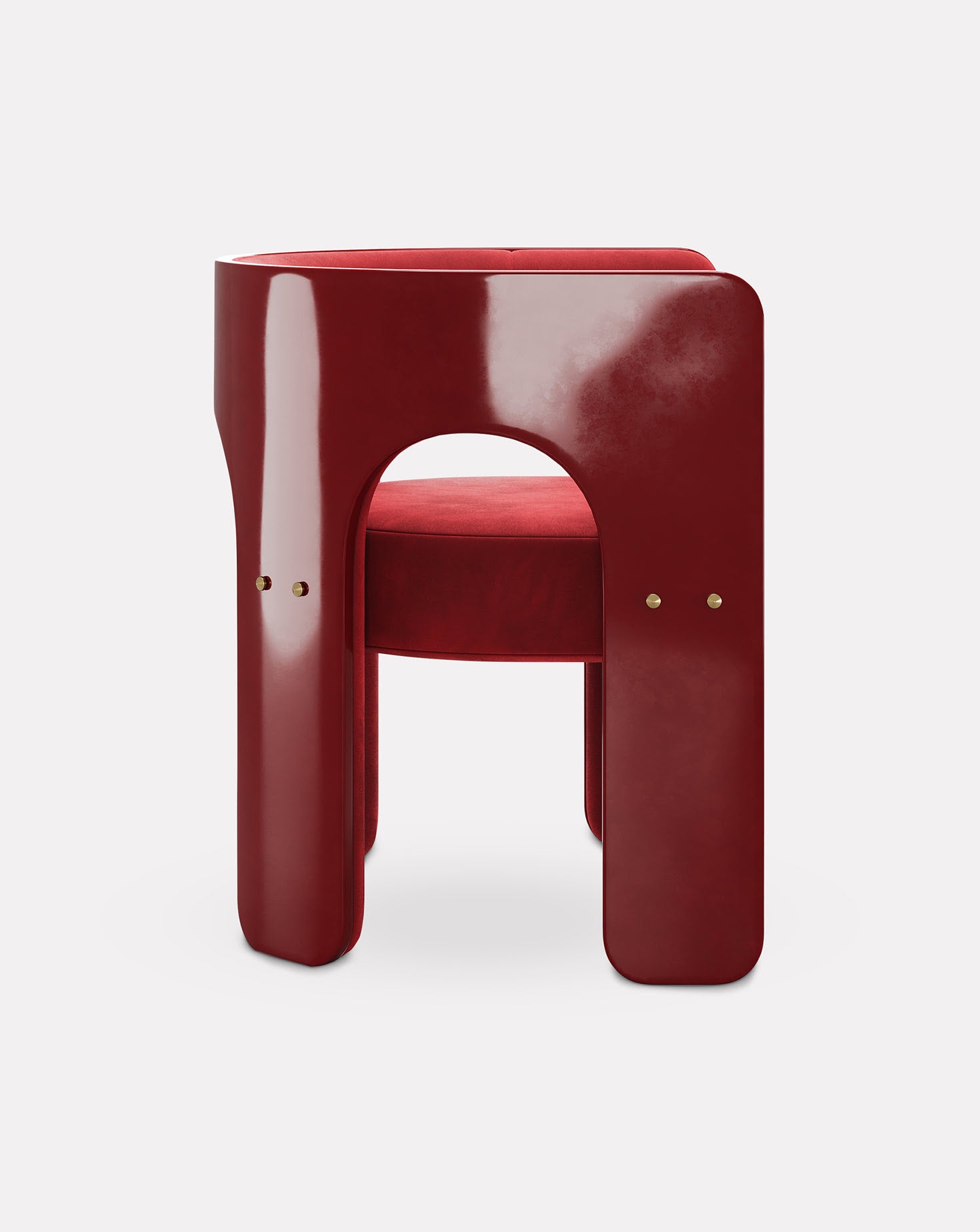 Robusta Brushed Brass Chair