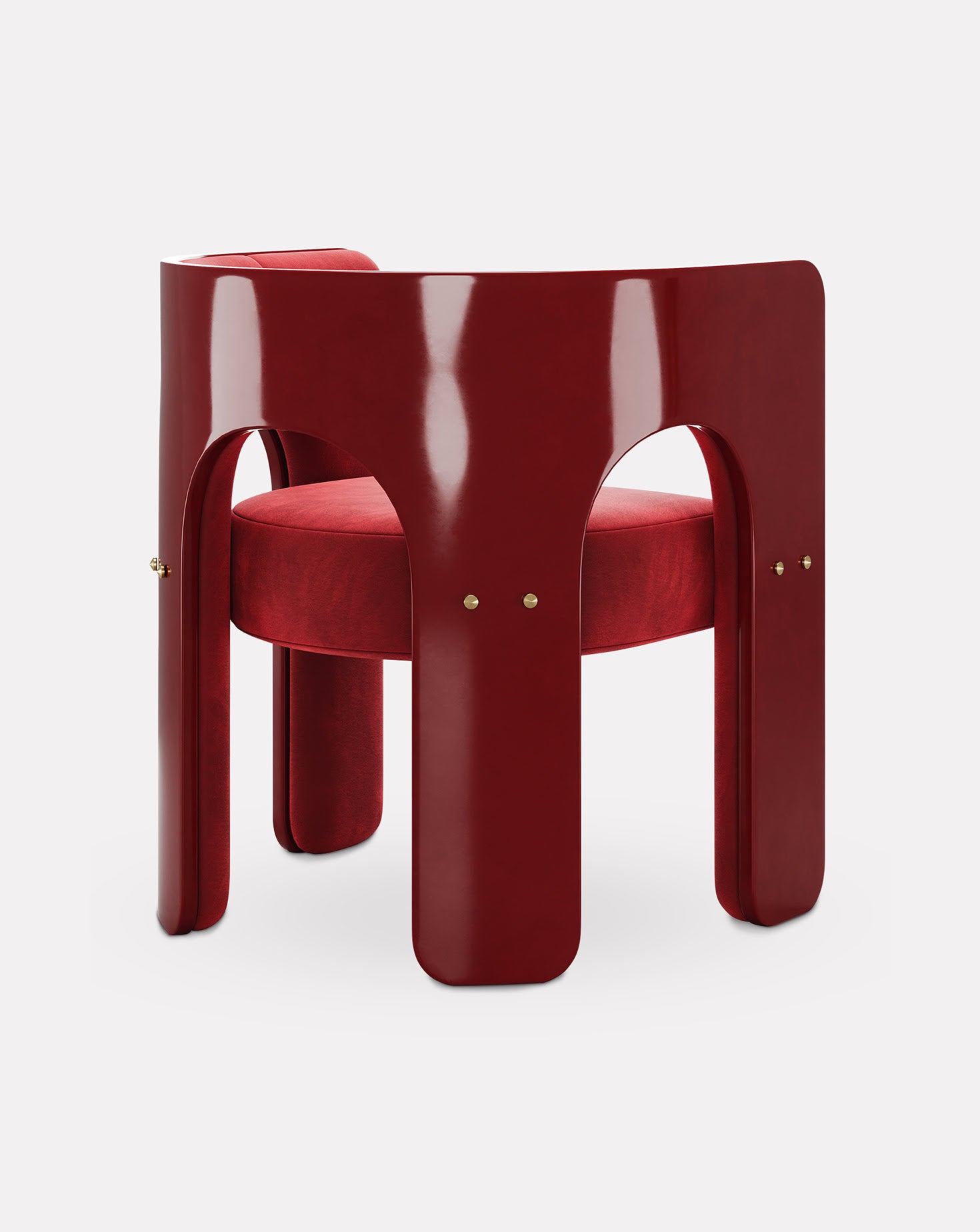 Robusta Brushed Brass Chair