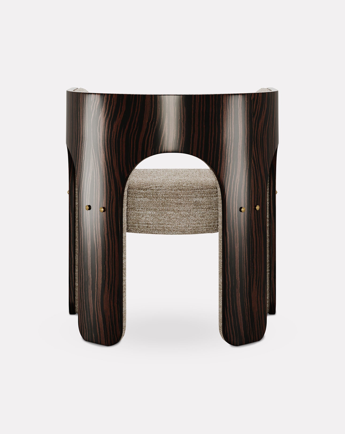 Robusta Brushed Brass Chair