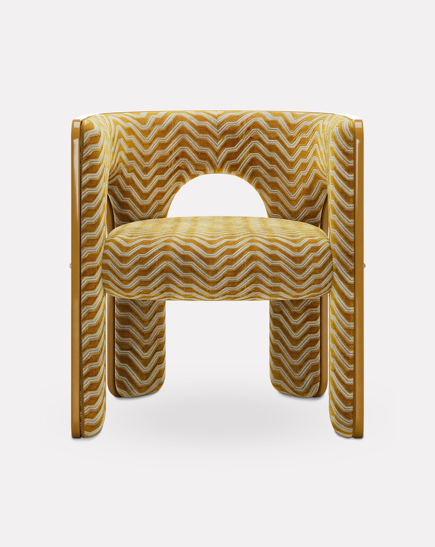 Robusta Brushed Brass Chair