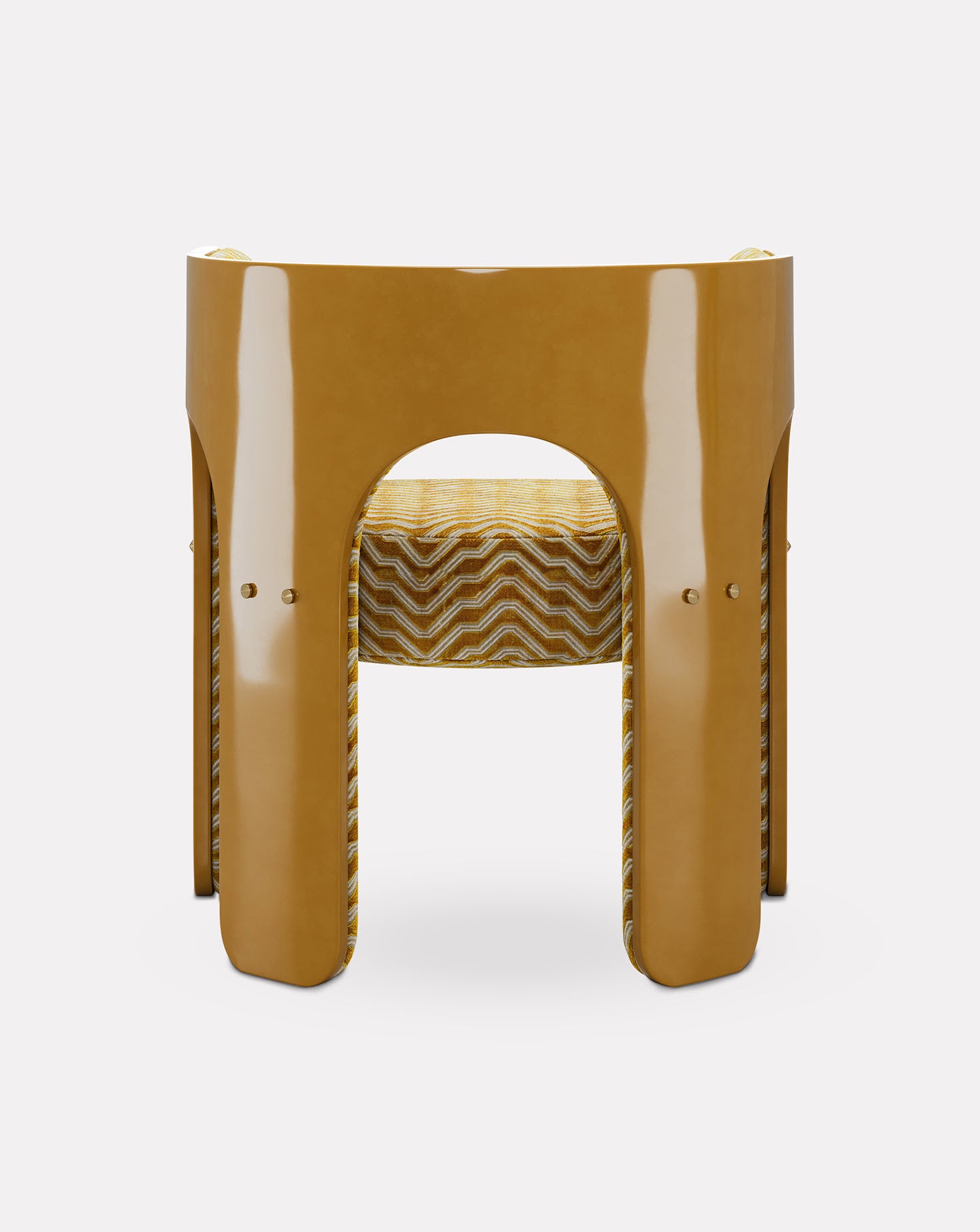 Robusta Brushed Brass Chair
