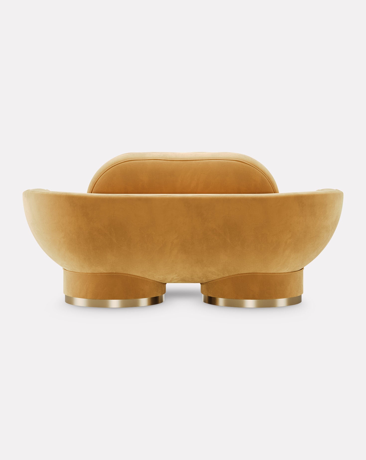 Conde 200 Velvet and Brass Sofa