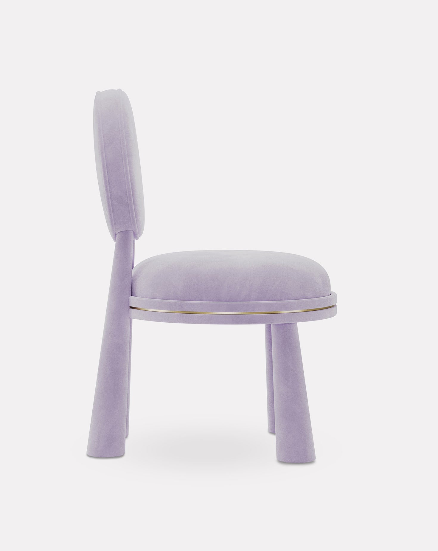 Mouline Brushed Brass Chair