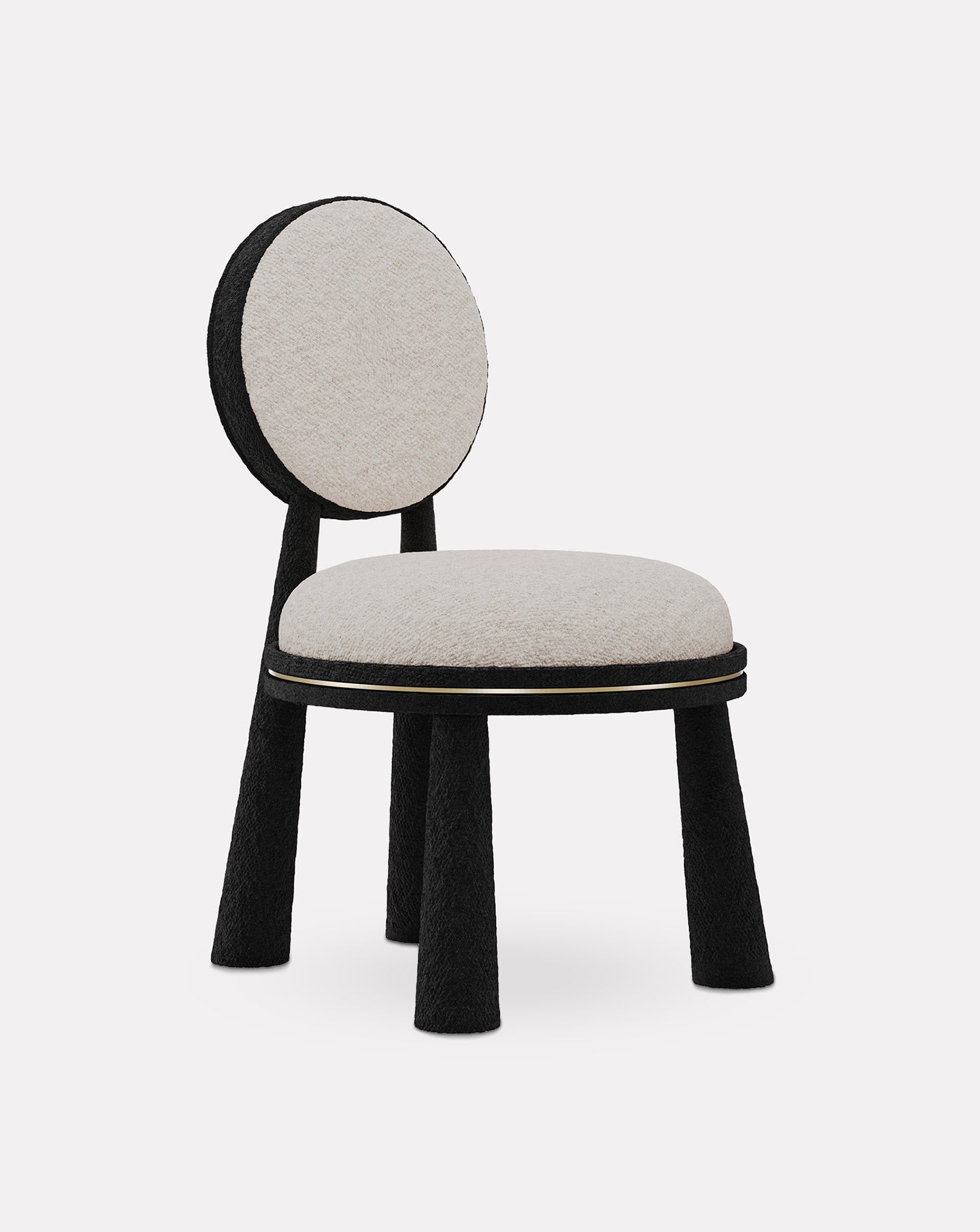 Mouline Brushed Brass Chair