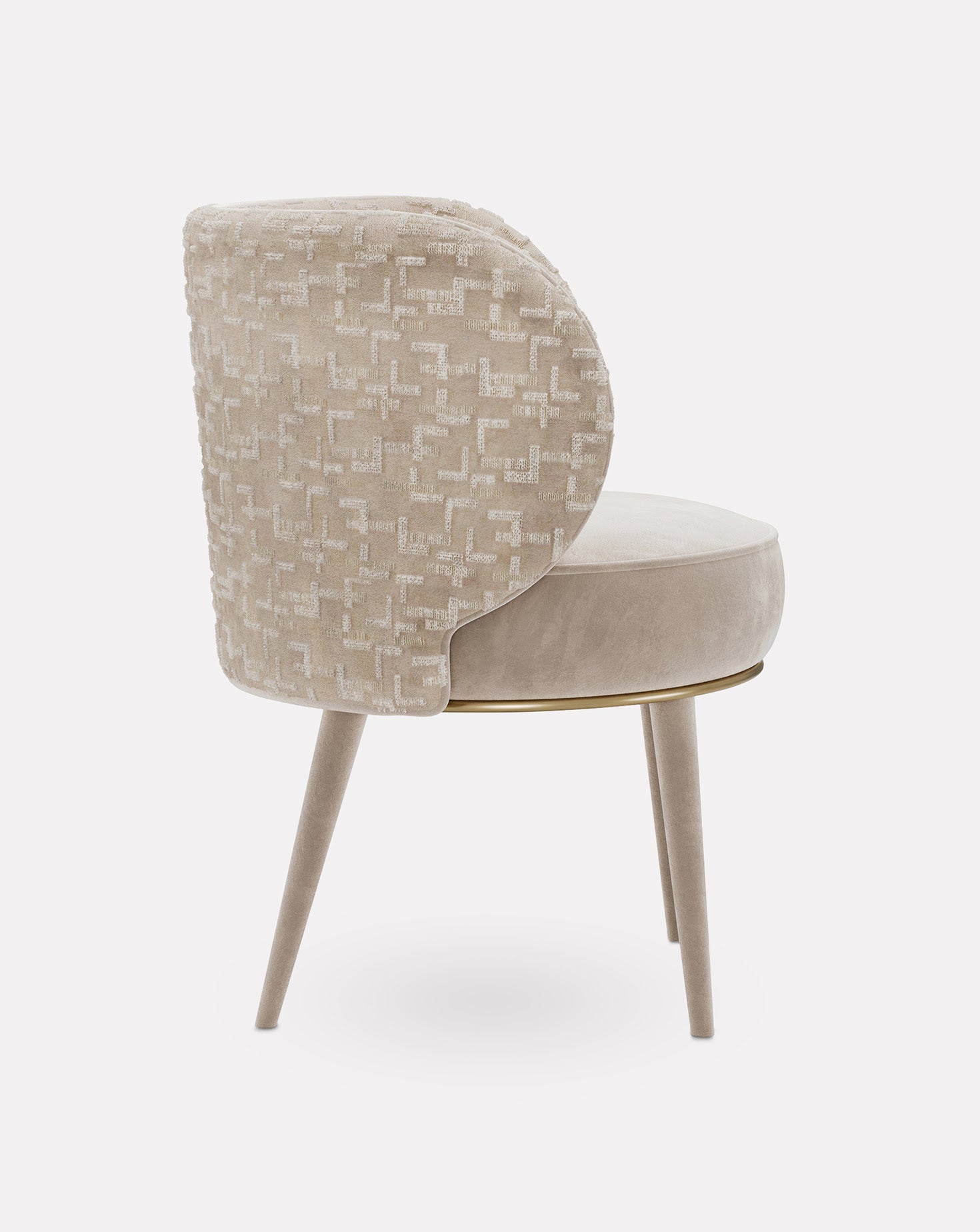 Valentina Brushed Brass Chair