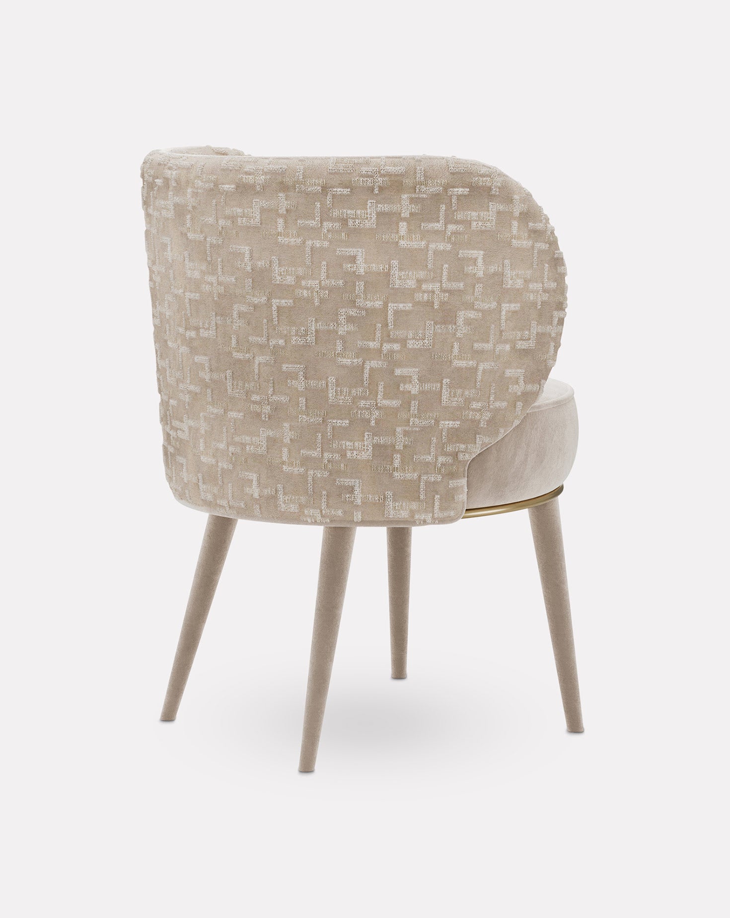 Valentina Brushed Brass Chair