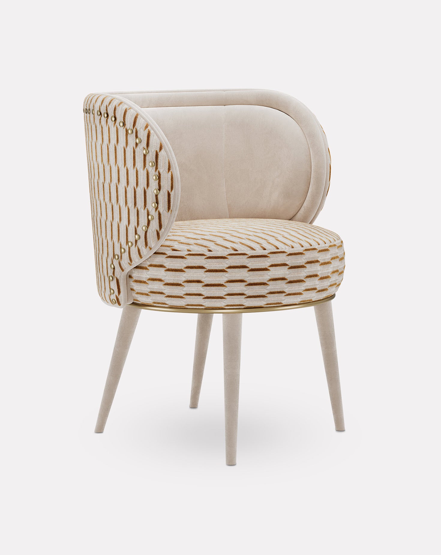 Valentina Brushed Brass Chair