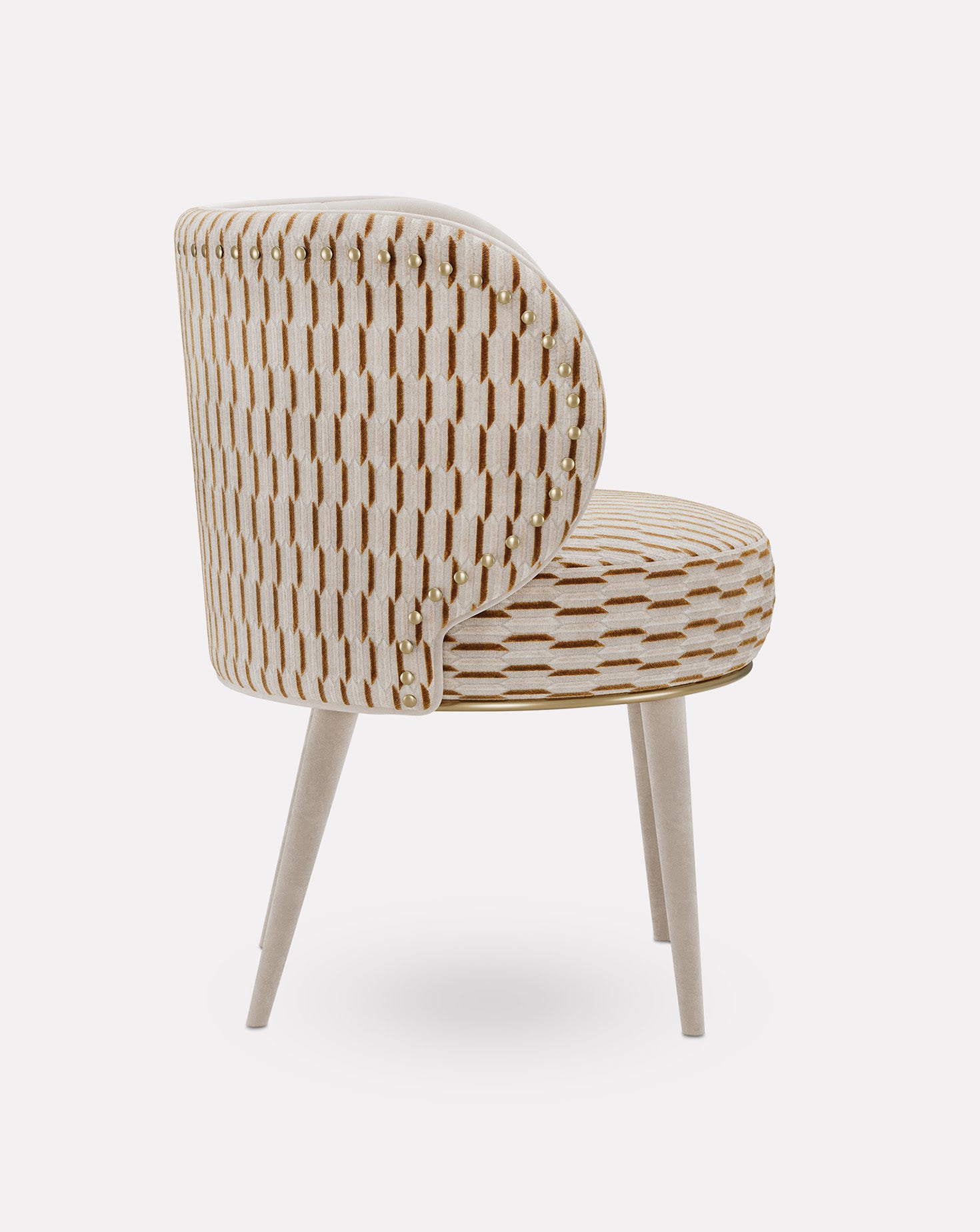 Valentina Brushed Brass Chair