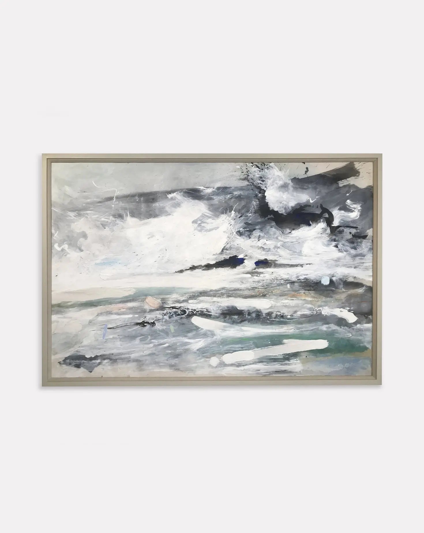 Shoreside Acrylic on Silk Bob Aldous
