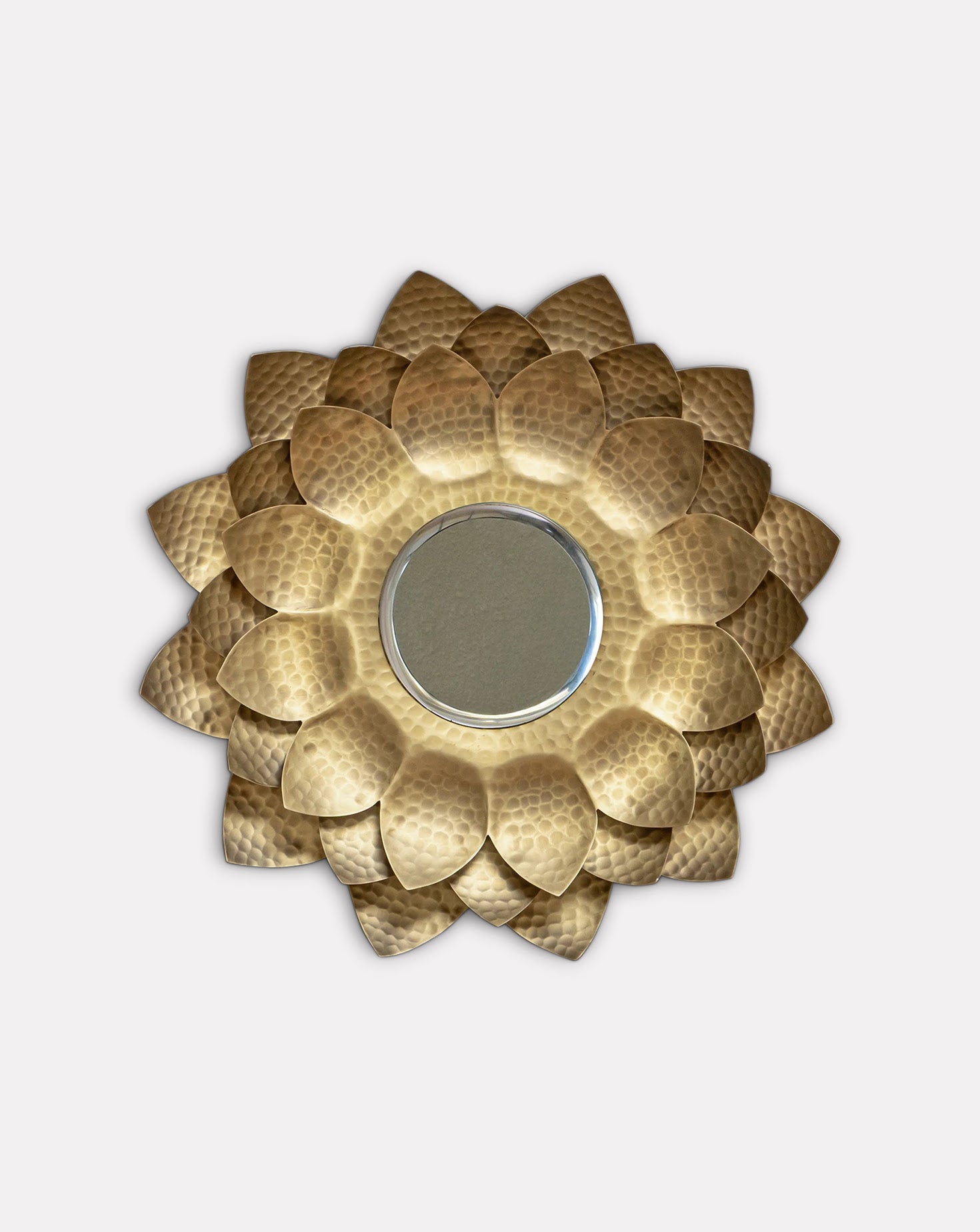 Luxe Me Lotus Brass Sona Mirror