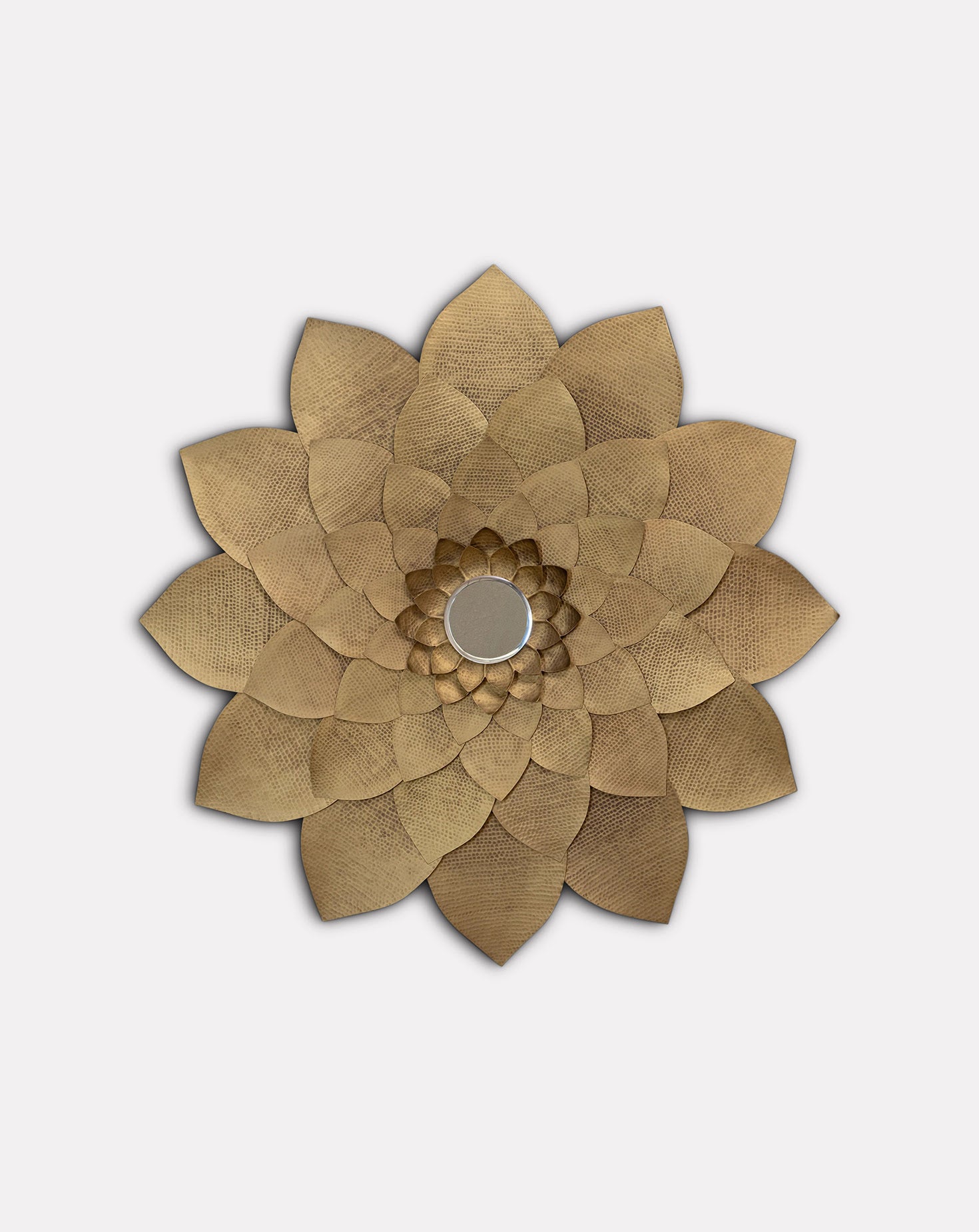 Luxe Me Lotus Brass Sona Mirror