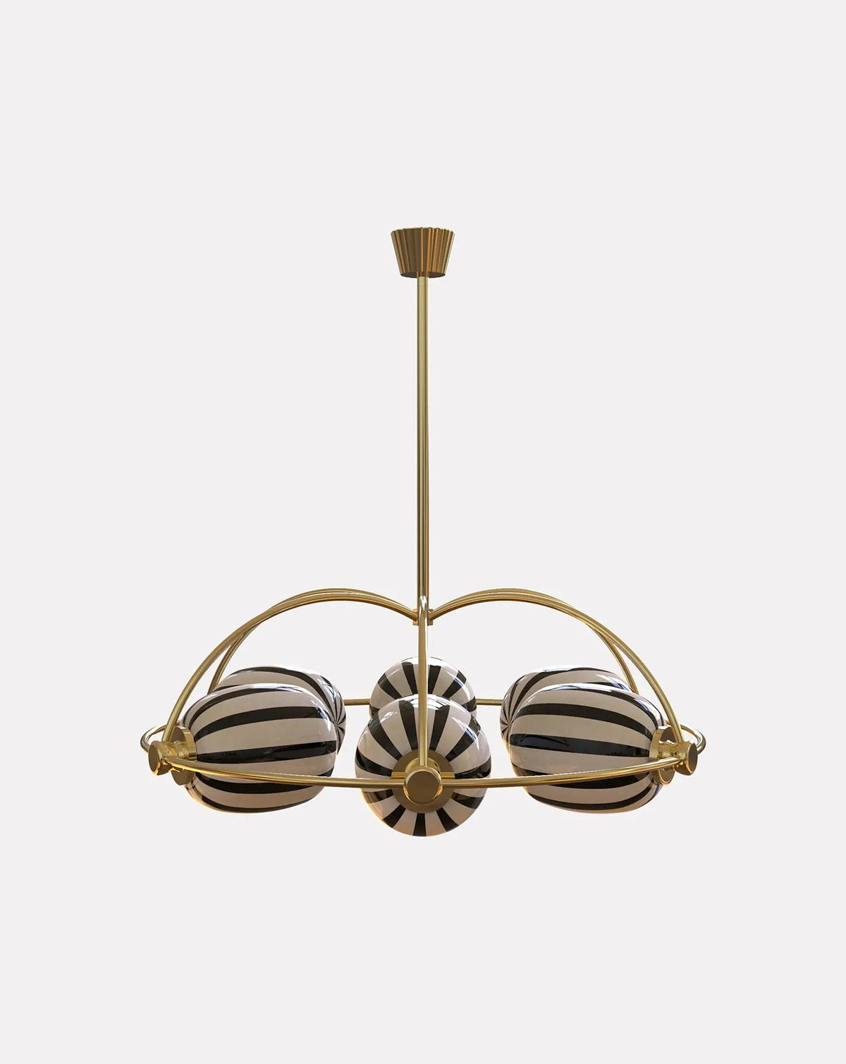 6 Module Umberella Bullseye Chandelier by Arjun Rathi Design | Curio