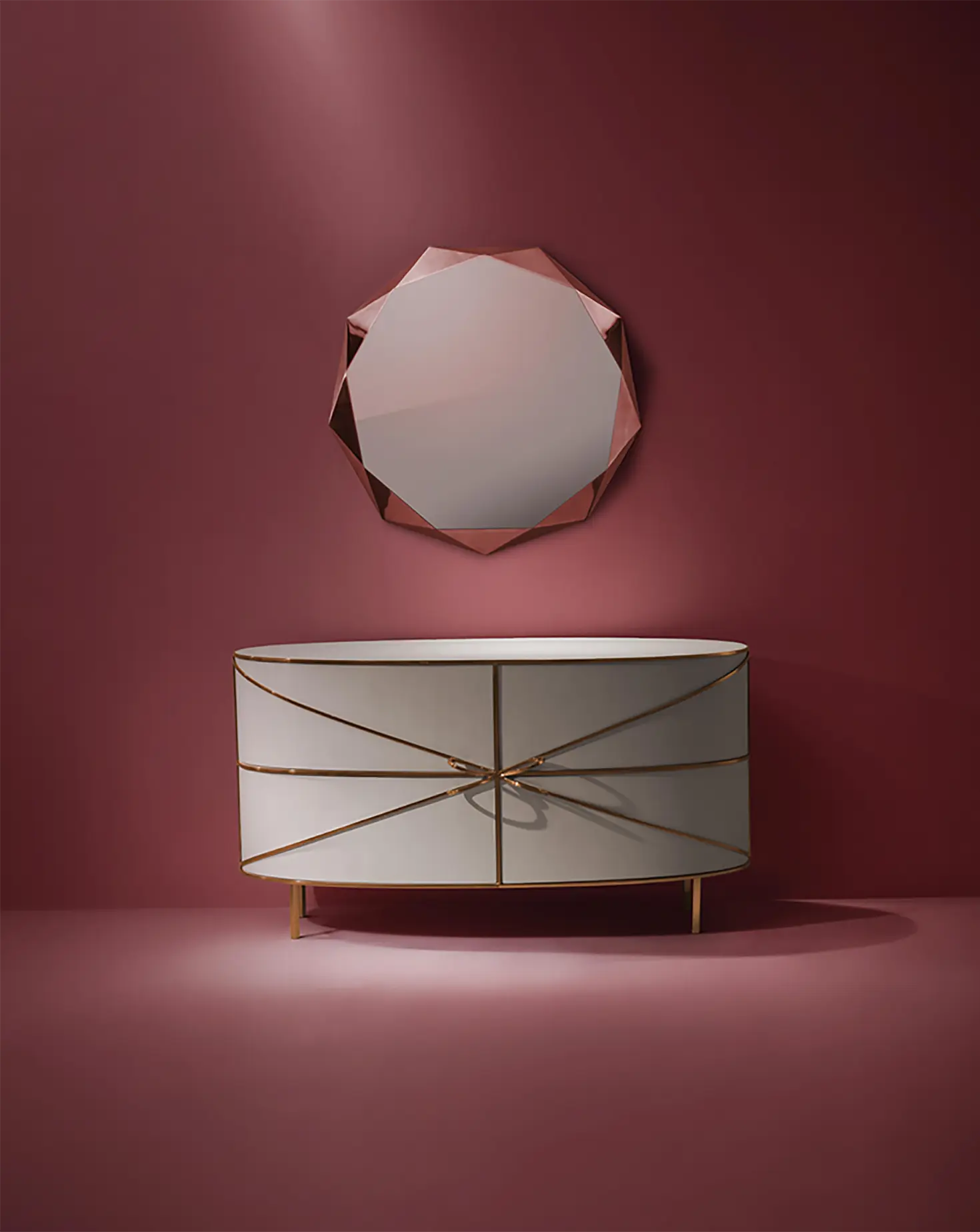 Nika Zupanc 88 Secrets Bianco Oro Sideboard Scarlet Splendour