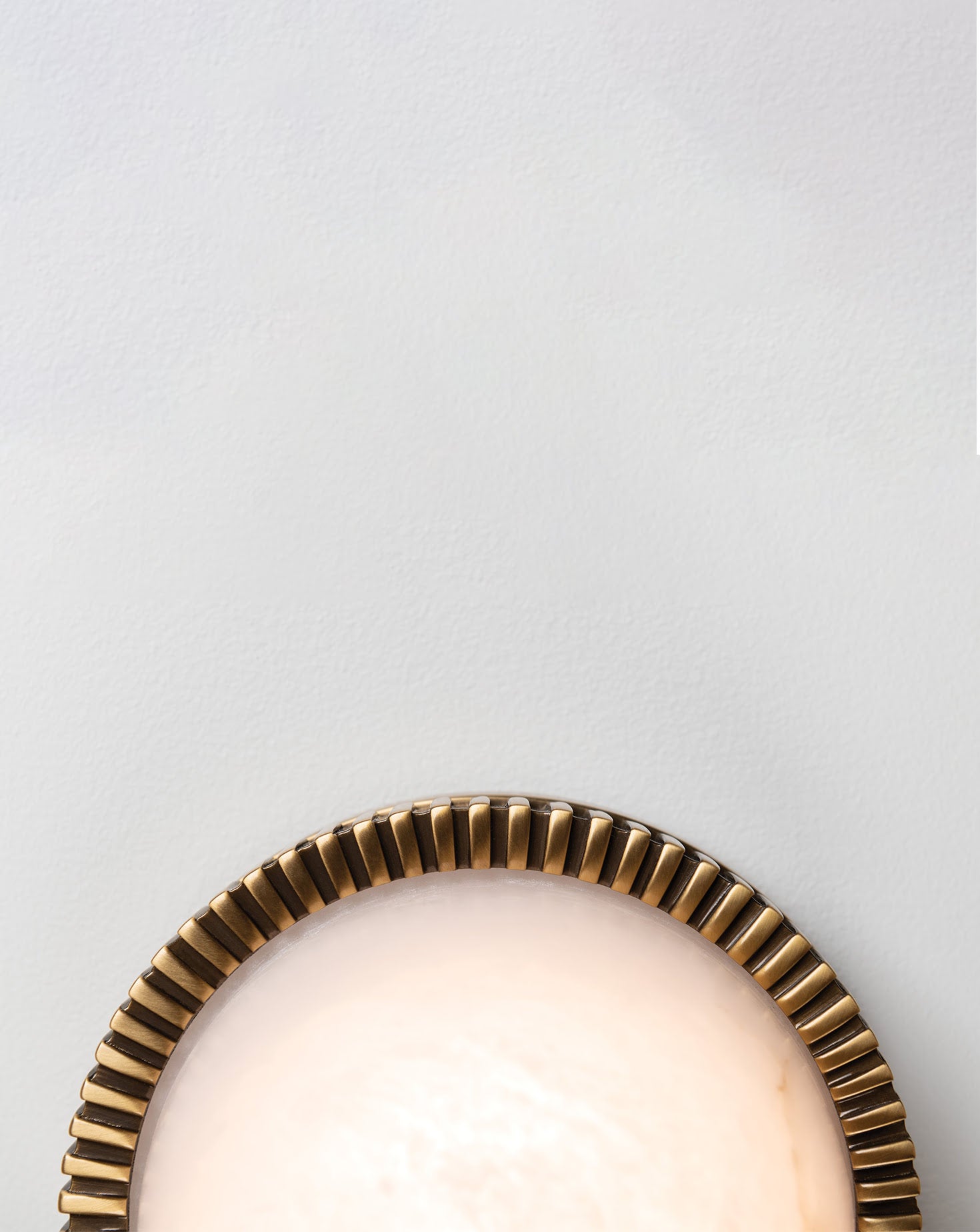 Ainsley Brass and Alabaster Flush Mount