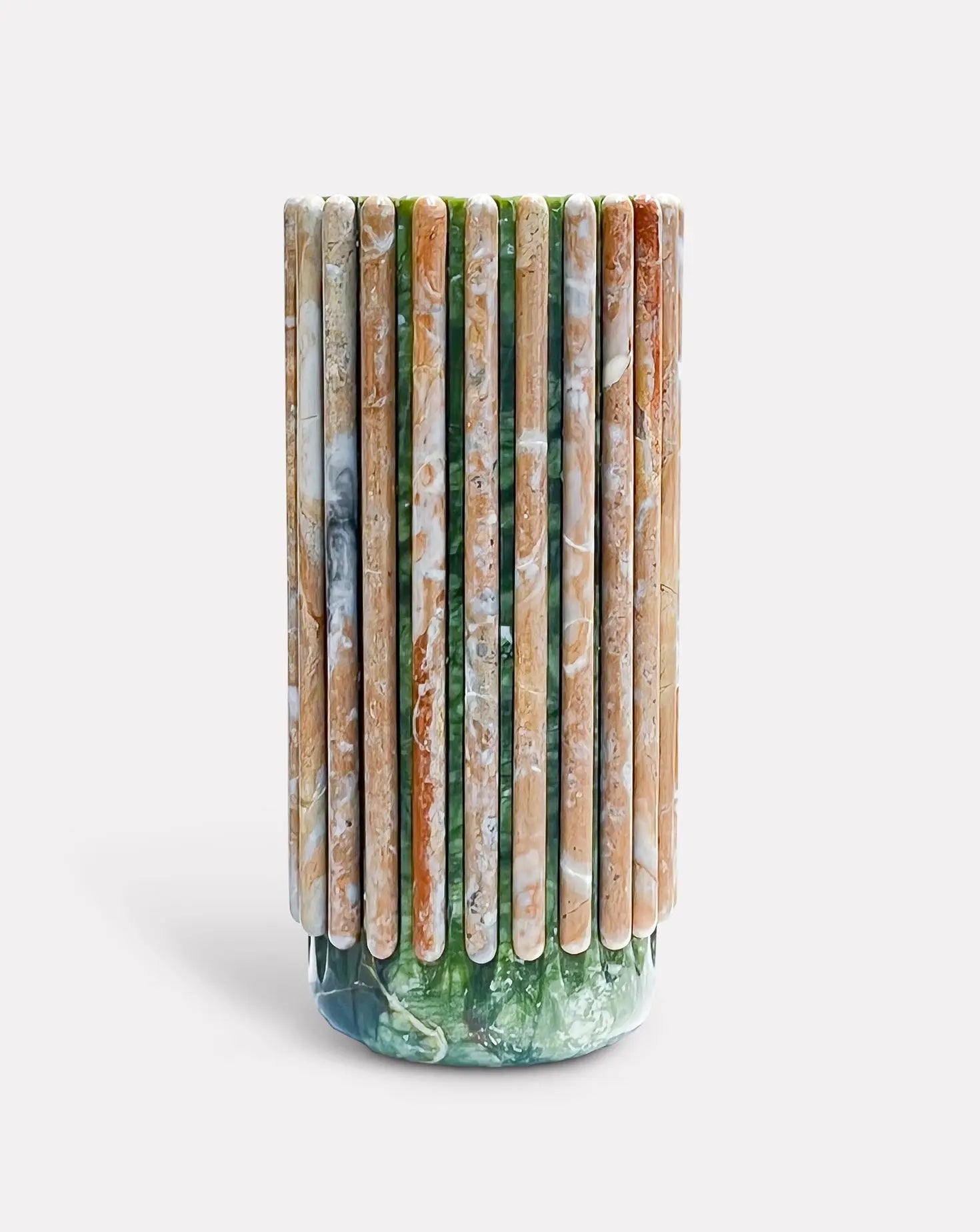 Alia Green Marble Vase Thomas Trad