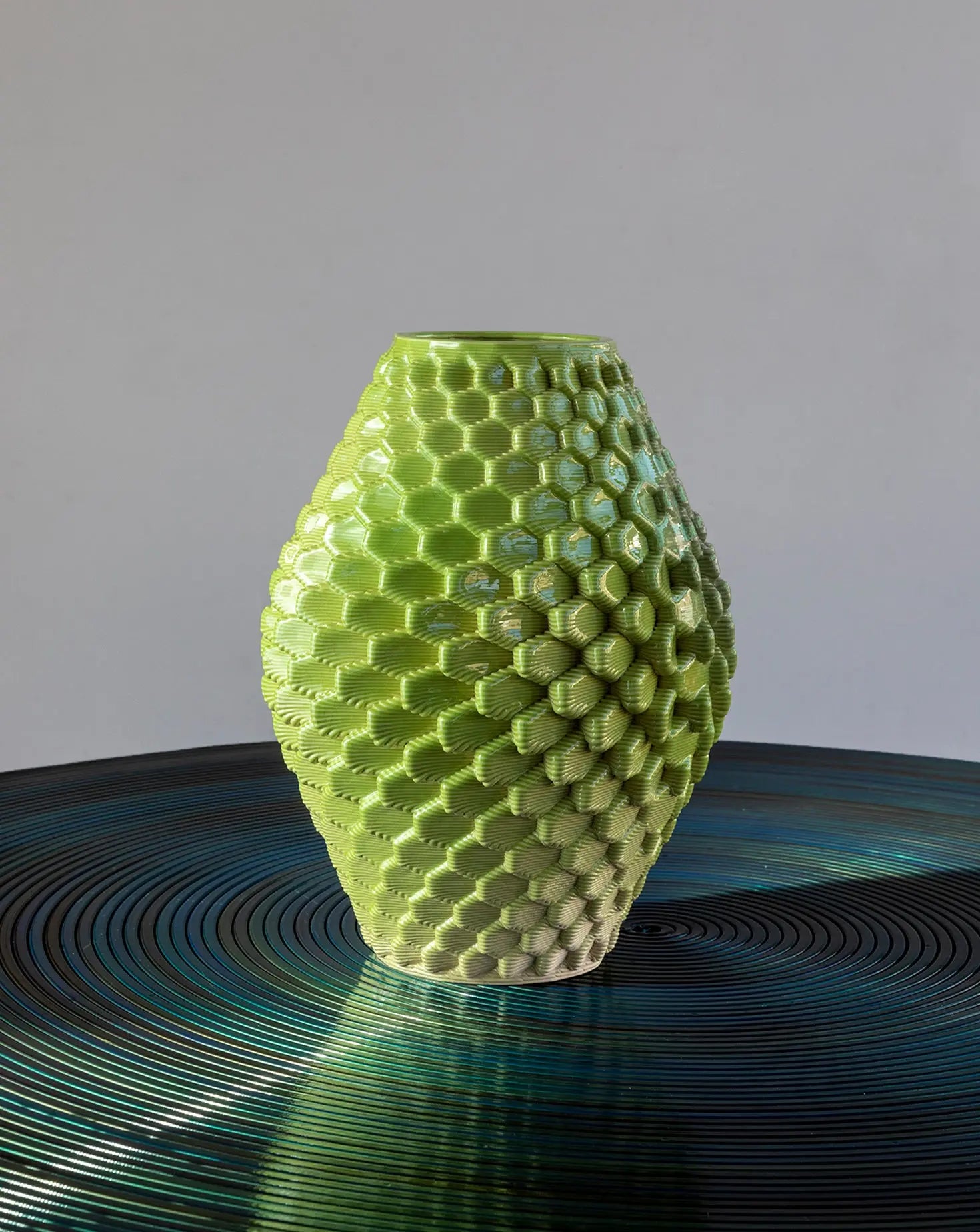 Alma Lime Green Vase Mediterranea Design