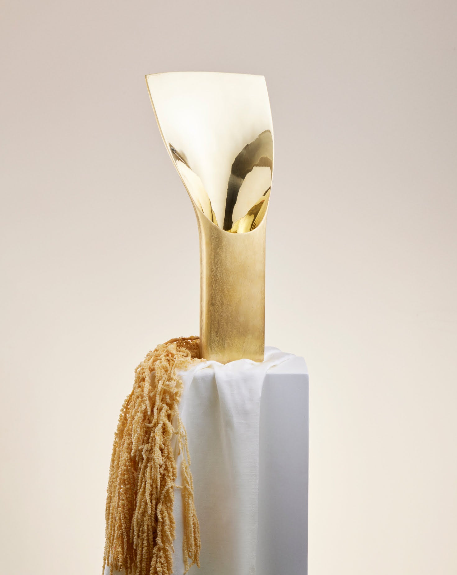 Anicca Casted Brass Vanitas Vase