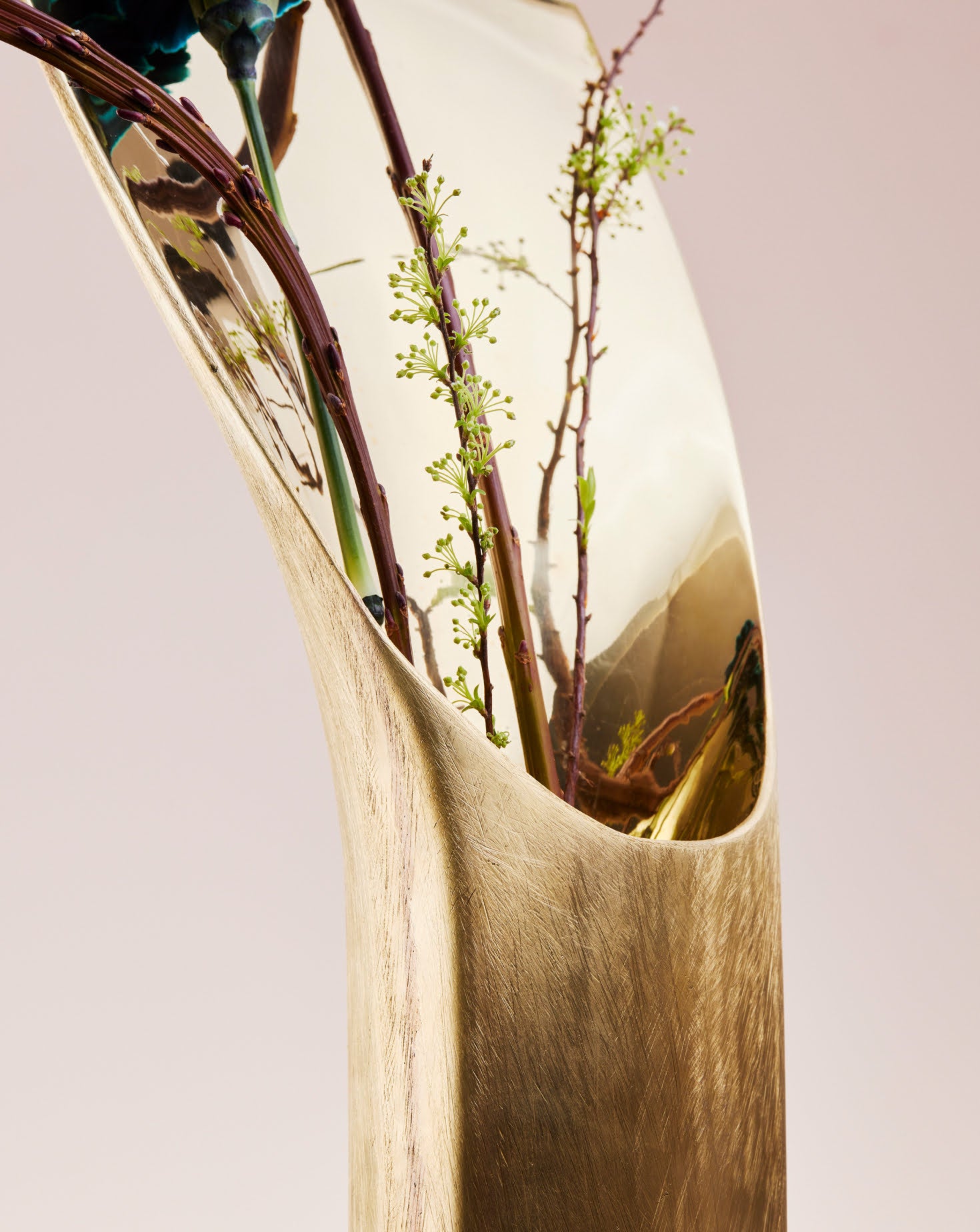 Anicca Casted Brass Vanitas Vase