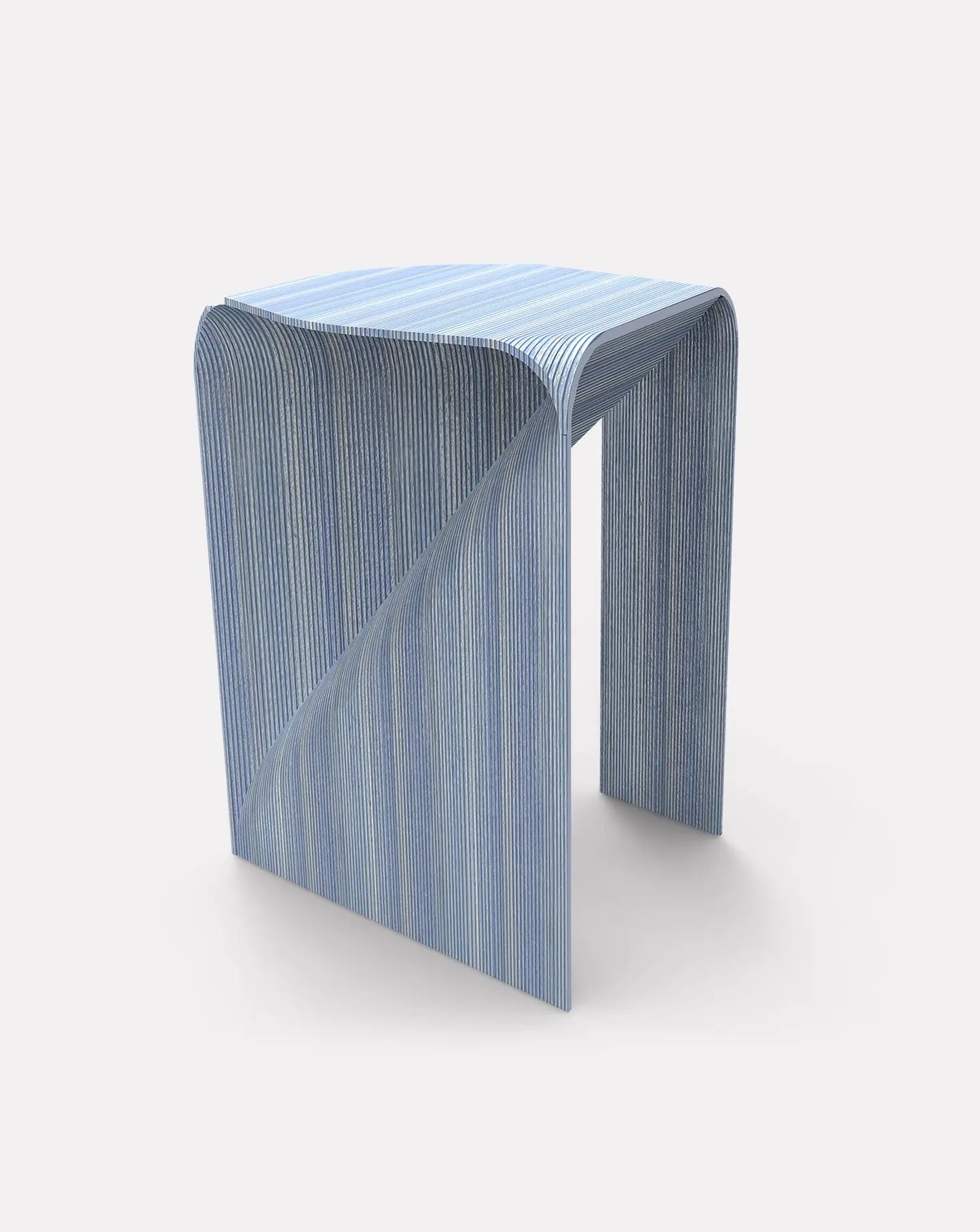 Arzachena Striated Azure Stool Mediterranea Design