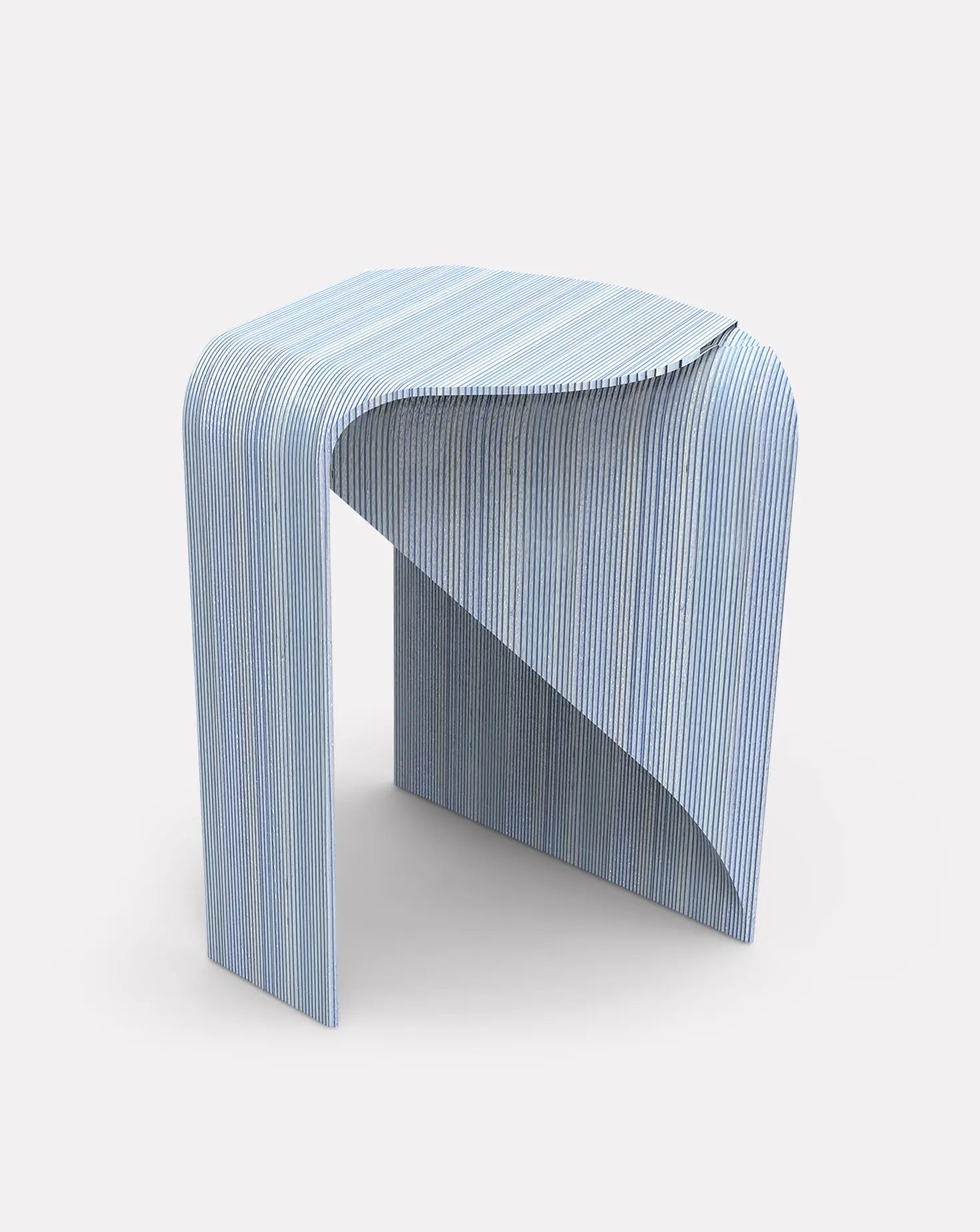 Arzachena Striated Azure Stool Mediterranea Design