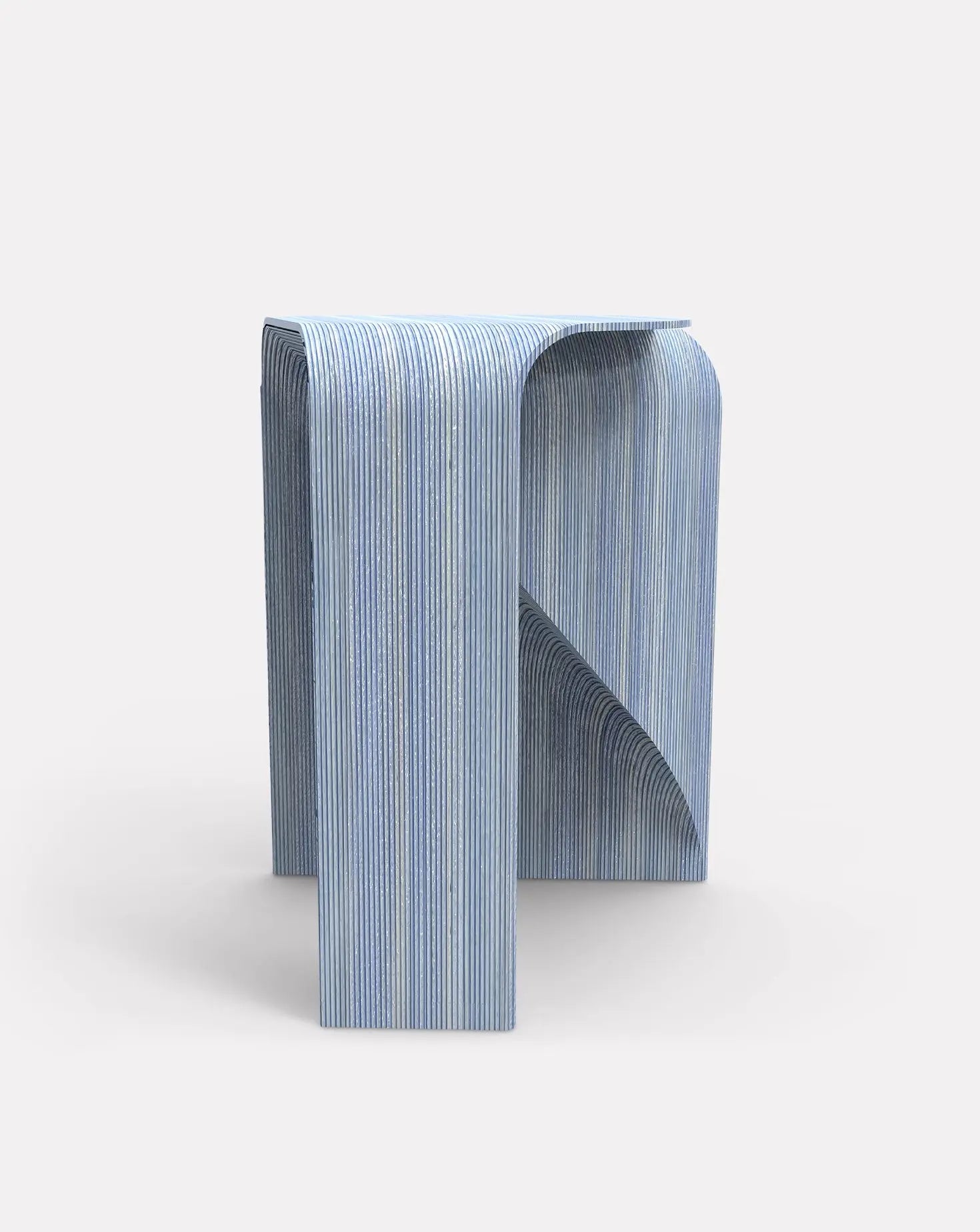 Arzachena Striated Azure Stool Mediterranea Design