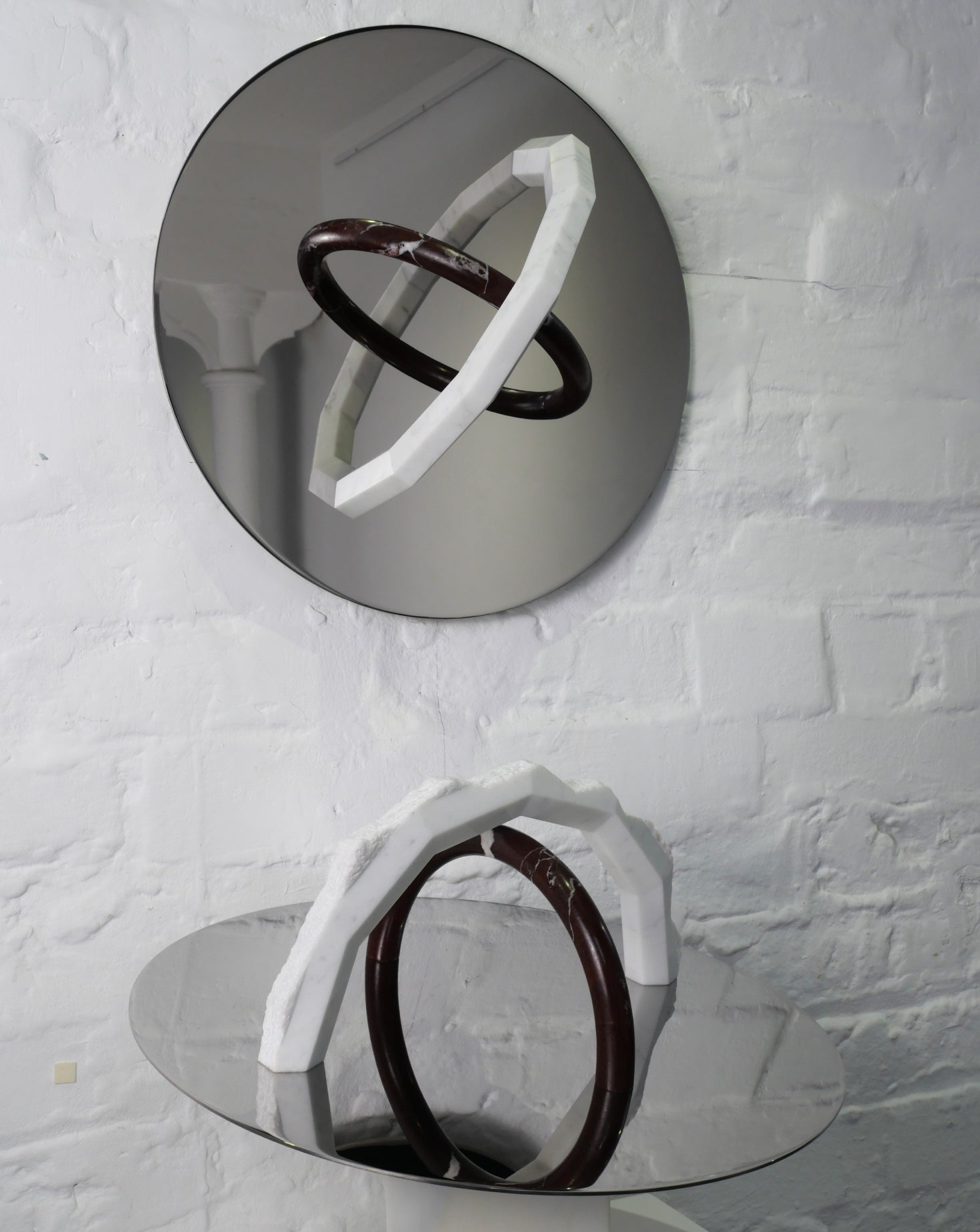 Atom Marble Wall Object