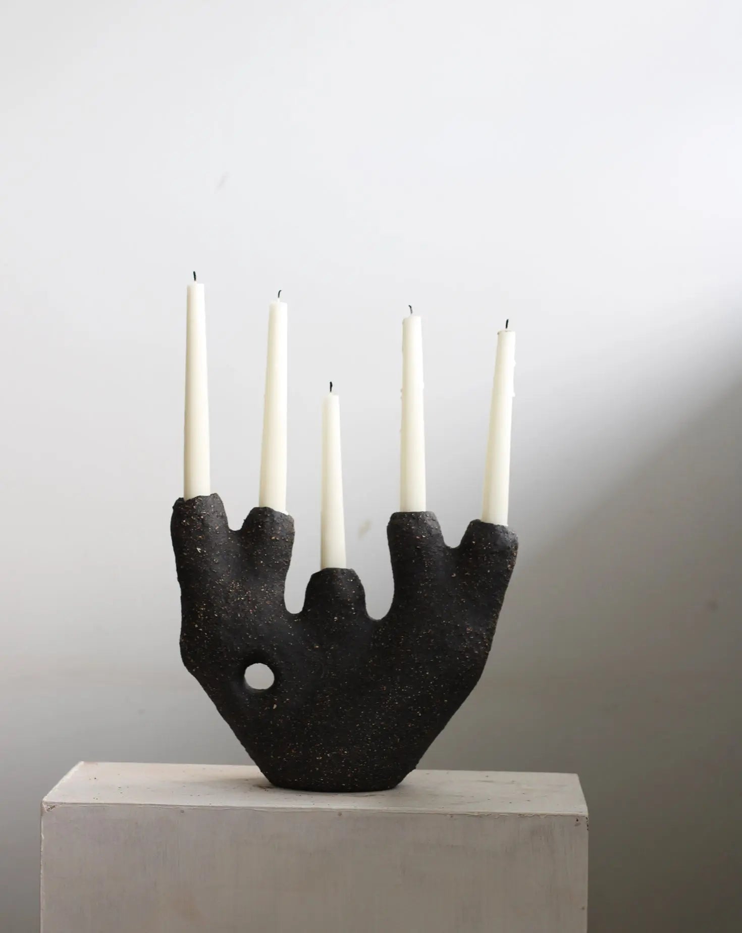 Augmin Black 5 Part Candle Stand Abid Javed