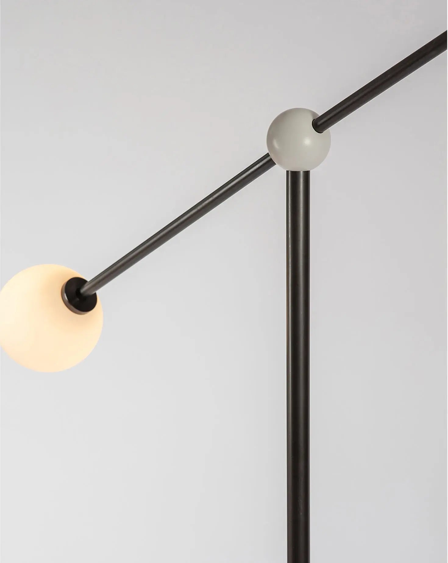 Balance Dark Bronze Floor Lamp Square In Circle