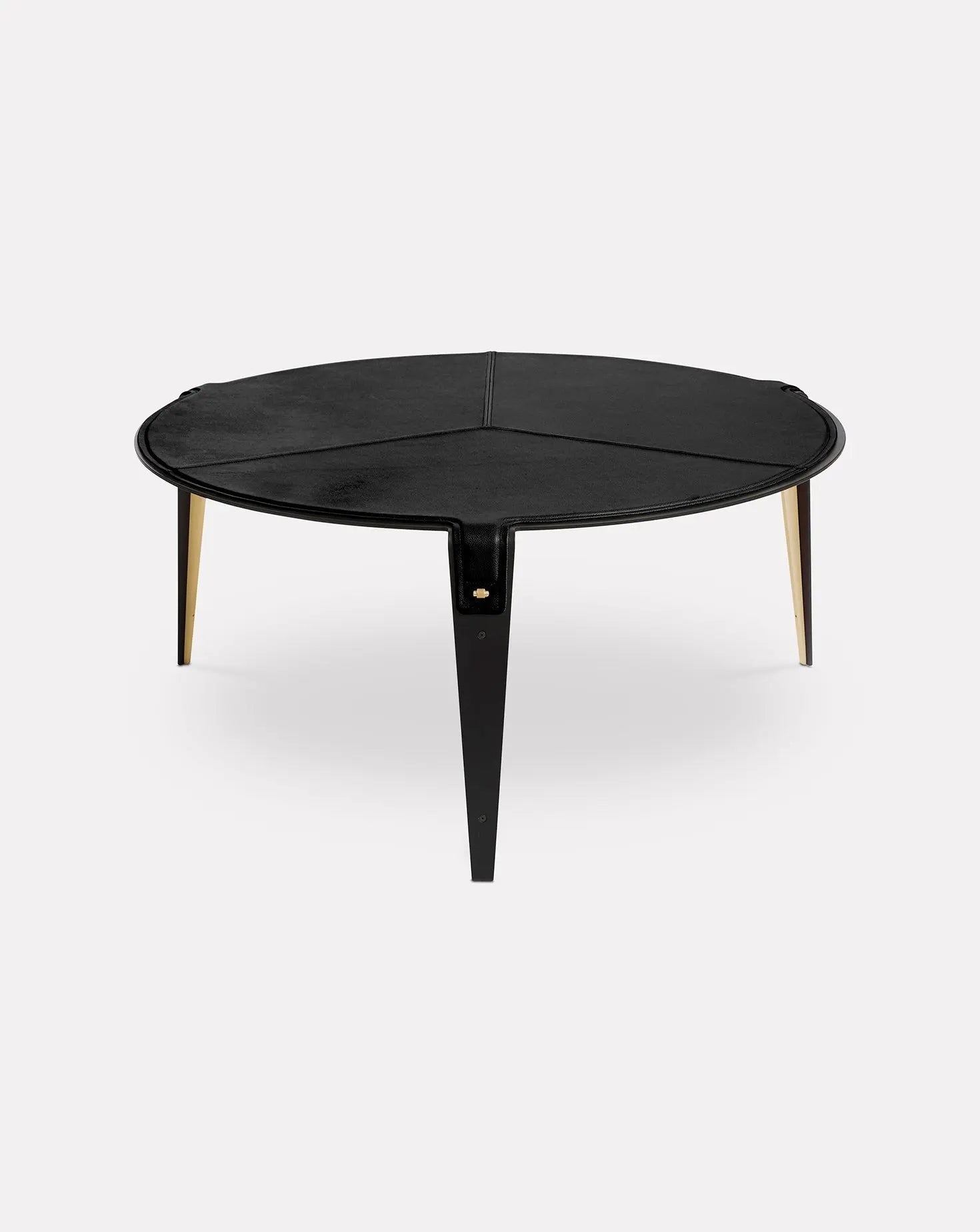 Bardot Black and Brass Coffee Table Gabriel Scott